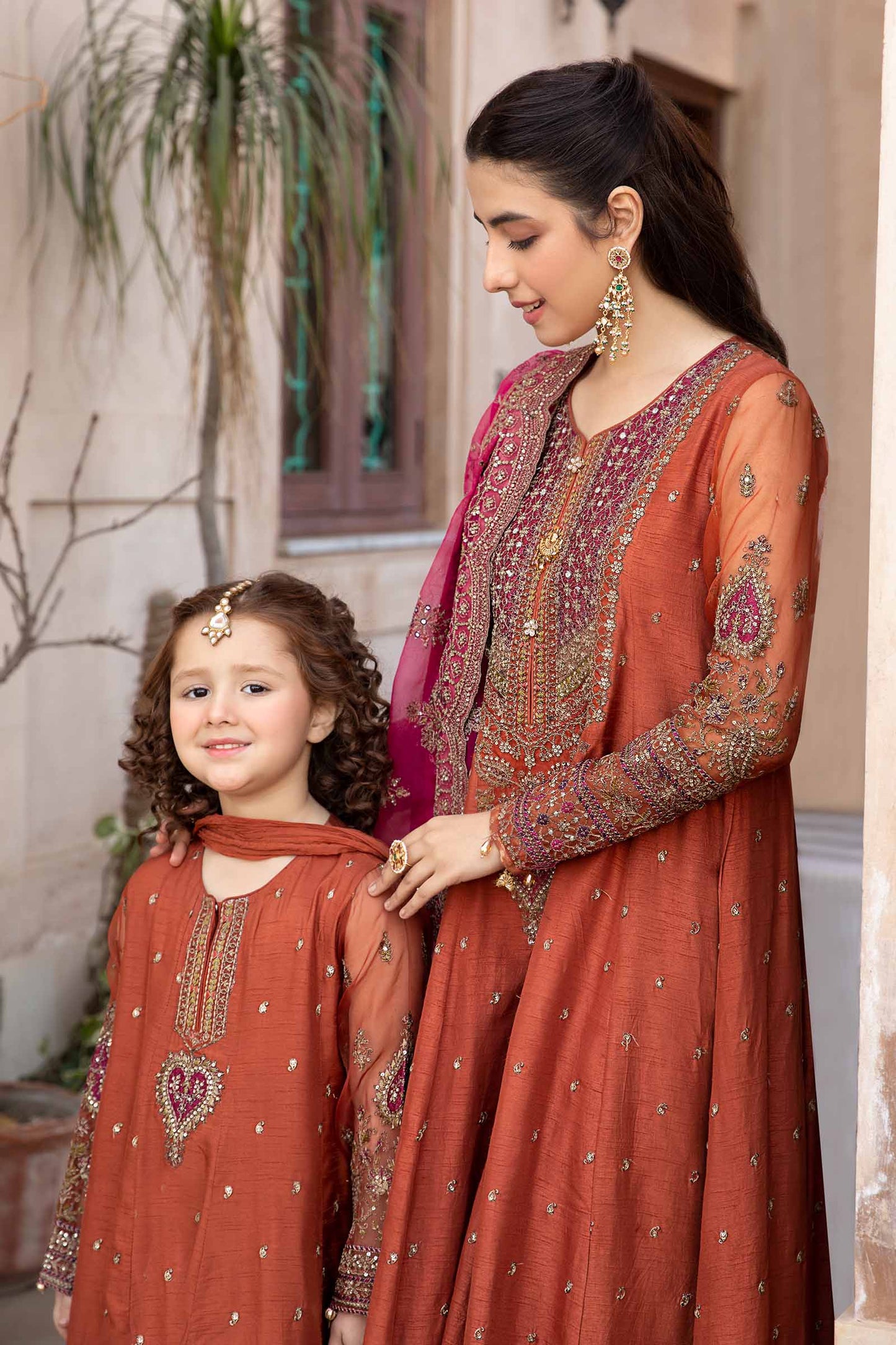 3 PIECE EMBROIDERED RAW SILK SUIT | SF-EF24-06