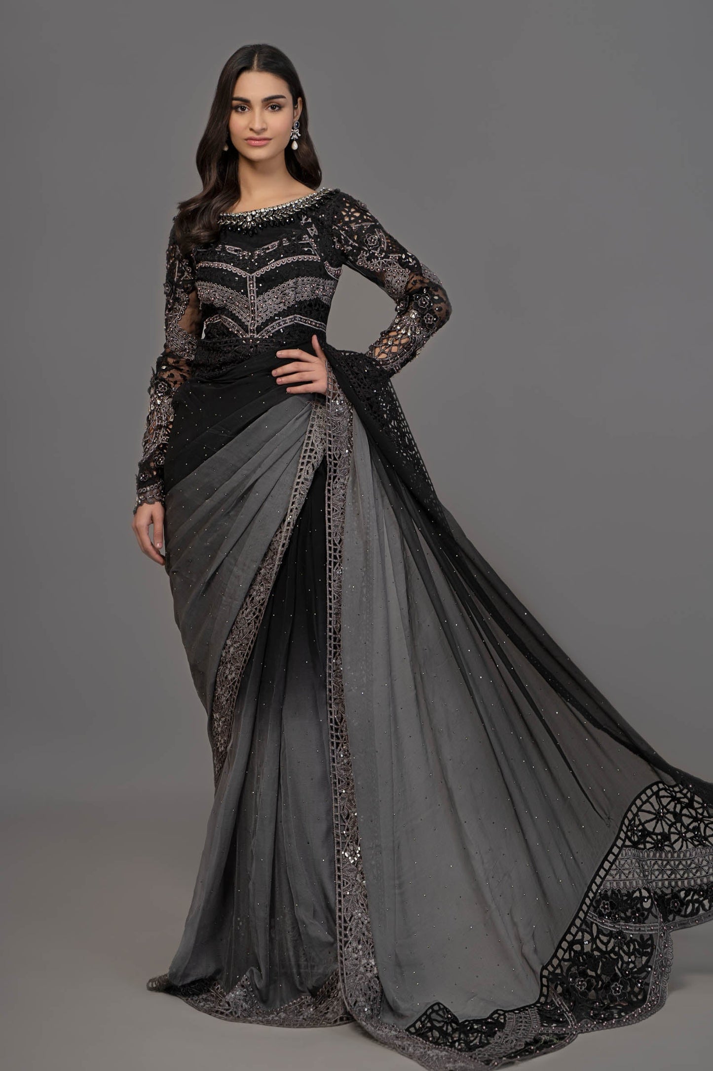 Suit Grey and Black BDS-2504