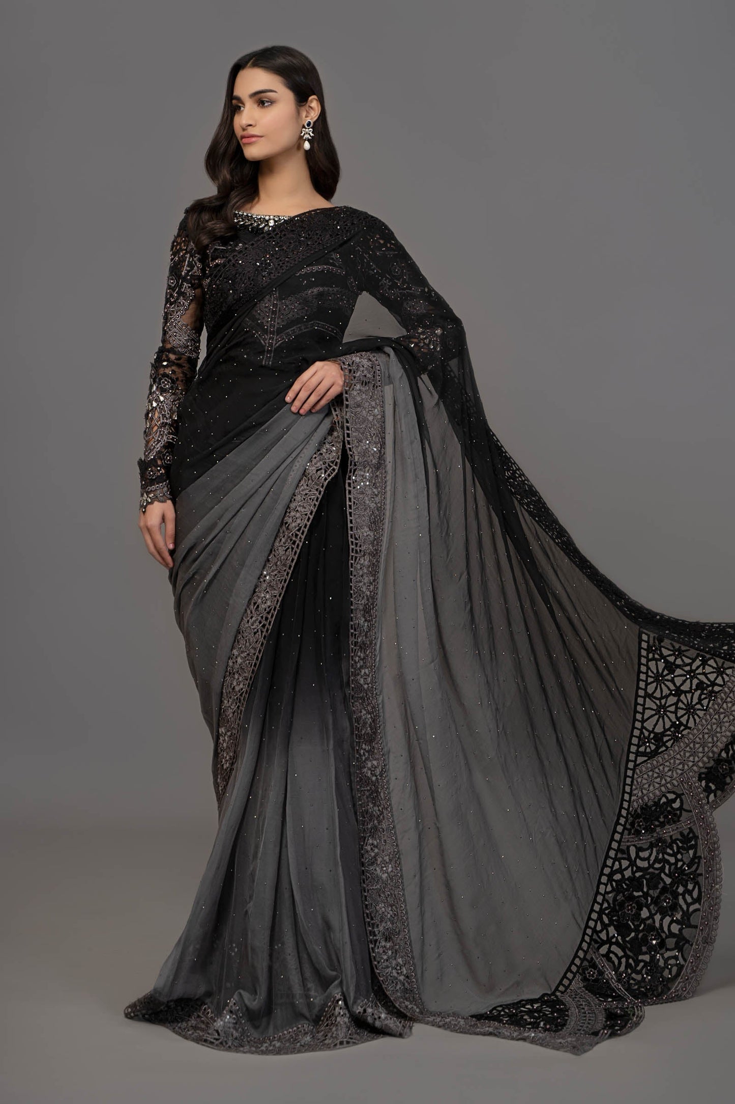 Suit Grey and Black BDS-2504