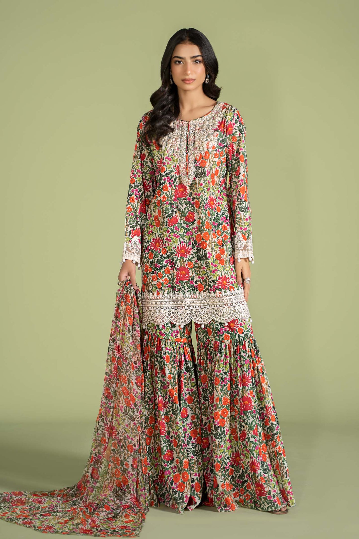 3 PIECE EMBROIDERED LAWN SUIT | DW-EF24-114