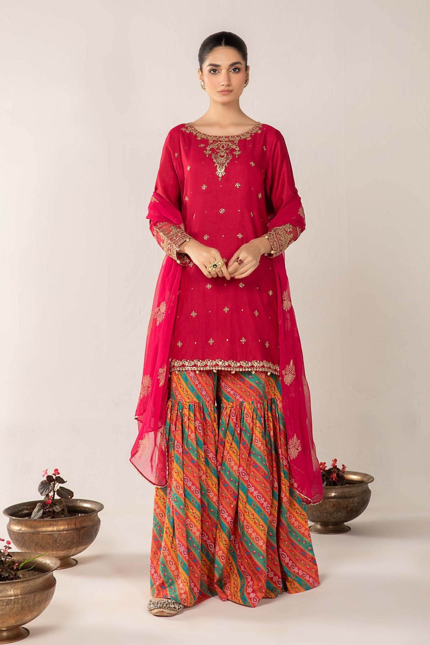 3 PIECE EMBROIDERED LAWN SUIT | DW-EF24-119