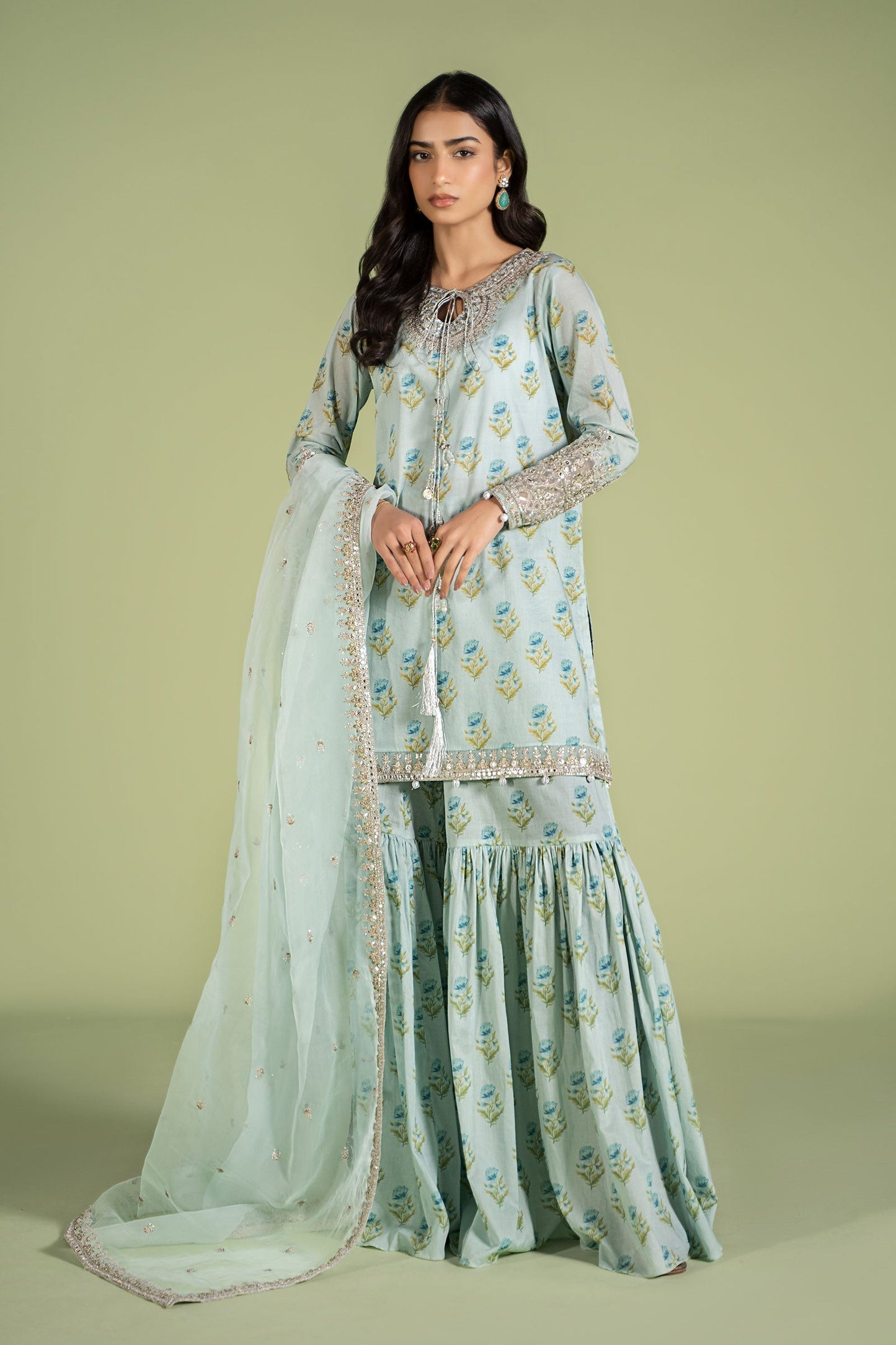 3 PIECE PRINTED LAWN SUIT | DW-EF24-14