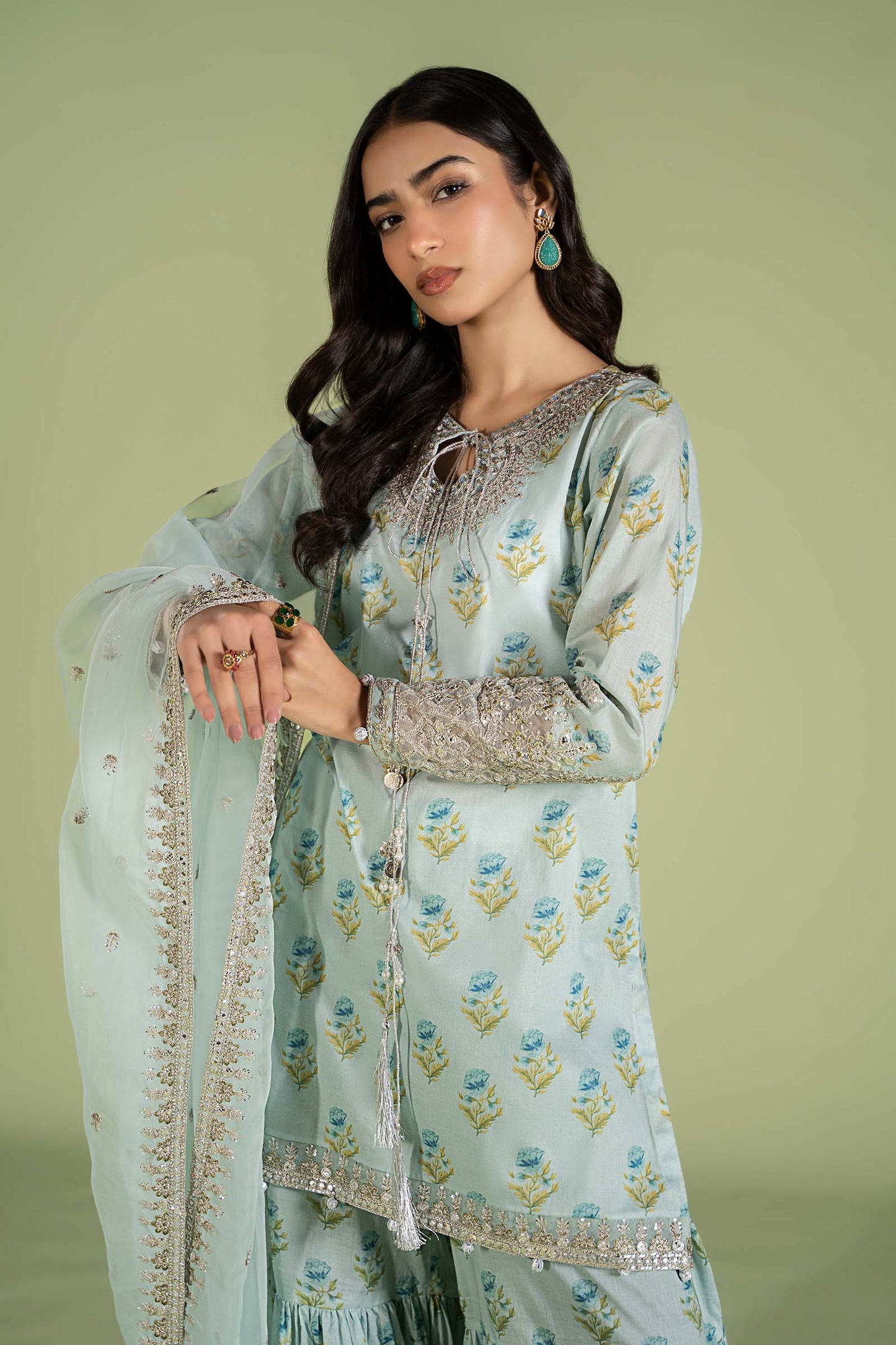 3 PIECE PRINTED LAWN SUIT | DW-EF24-14