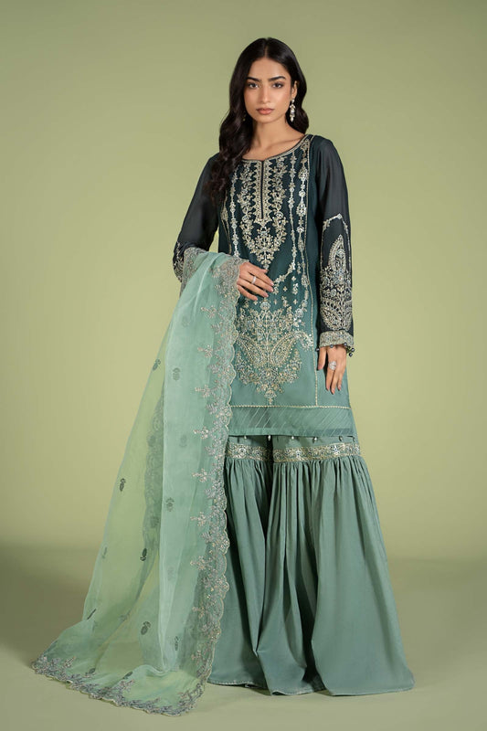 3 PIECE EMBROIDERED LAWN SUIT | DW-EF24-46