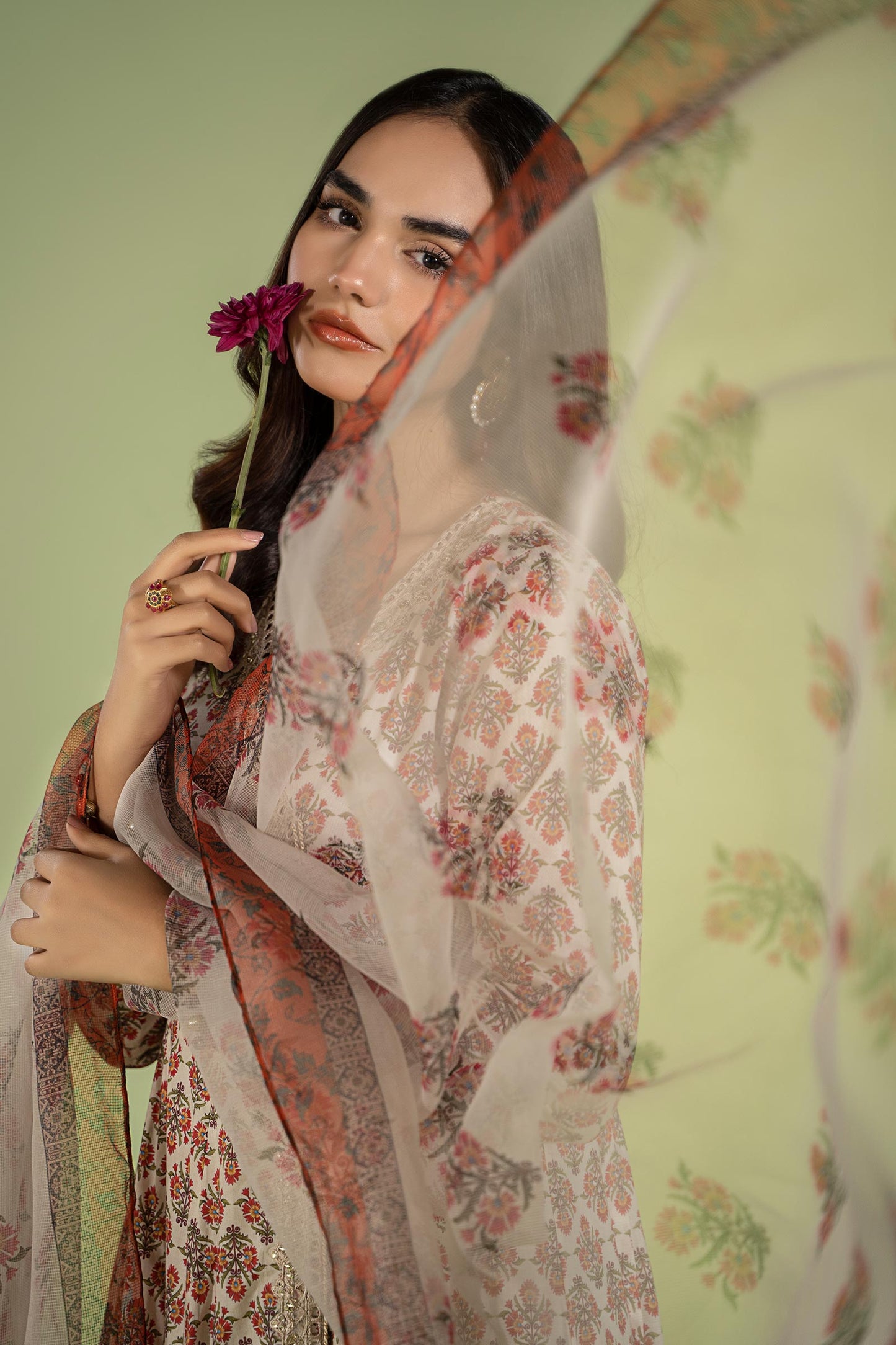 3 PIECE EMBROIDERED LAWN SUIT | DW-EF24-106