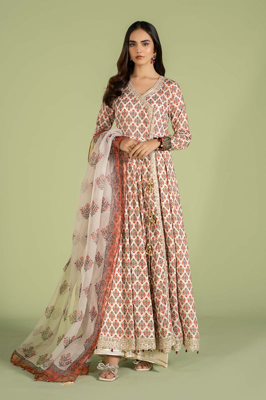 3 PIECE EMBROIDERED LAWN SUIT | DW-EF24-106