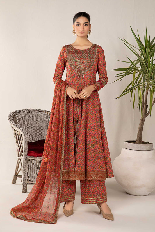 3 PIECE PRINTED LAWN SUIT | DW-EF24-118