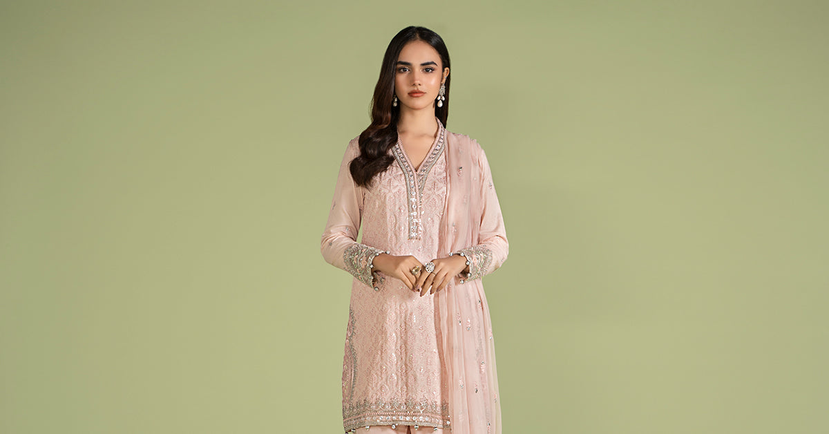 3 PIECE EMBROIDERED LAWN SUIT | DW-EF24-11