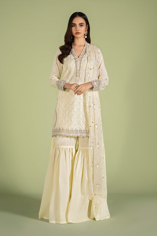 3 PIECE EMBROIDERED LAWN SUIT | DW-EF24-11