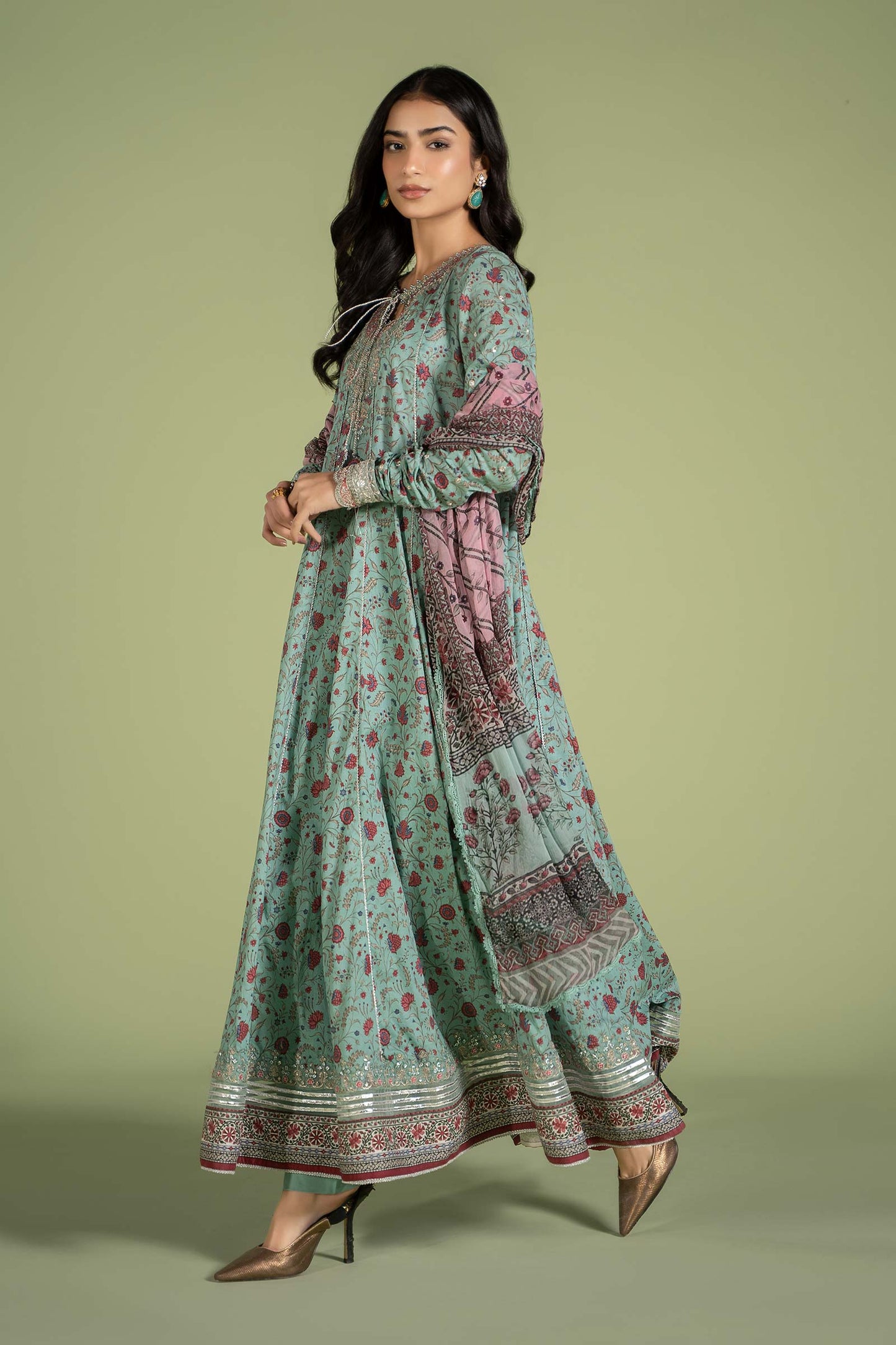 3 PIECE EMBROIDERED LAWN SUIT | DW-EF24-50