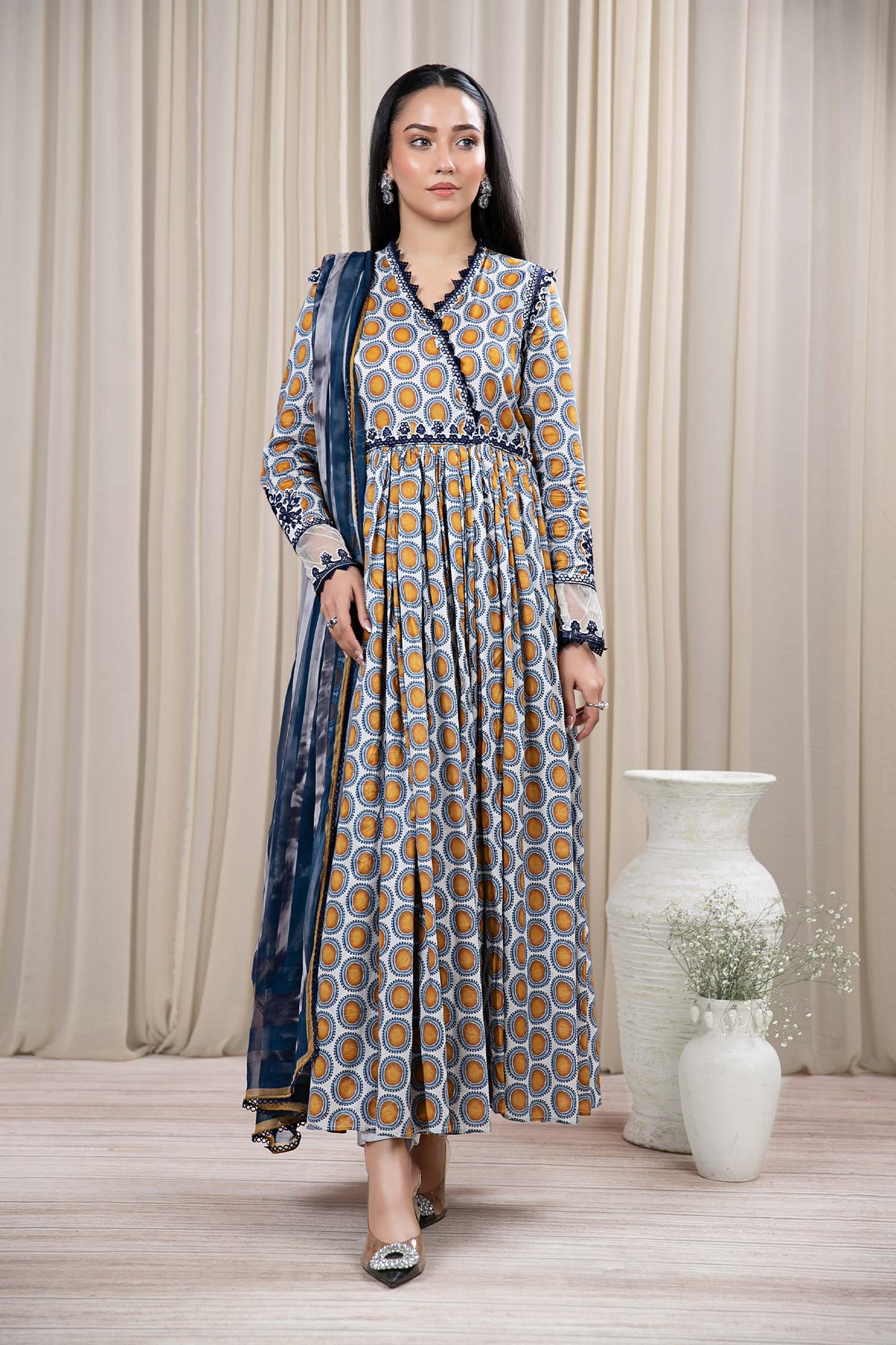 3 PIECE PRINTED LAWN SUIT | DW-EF24-51