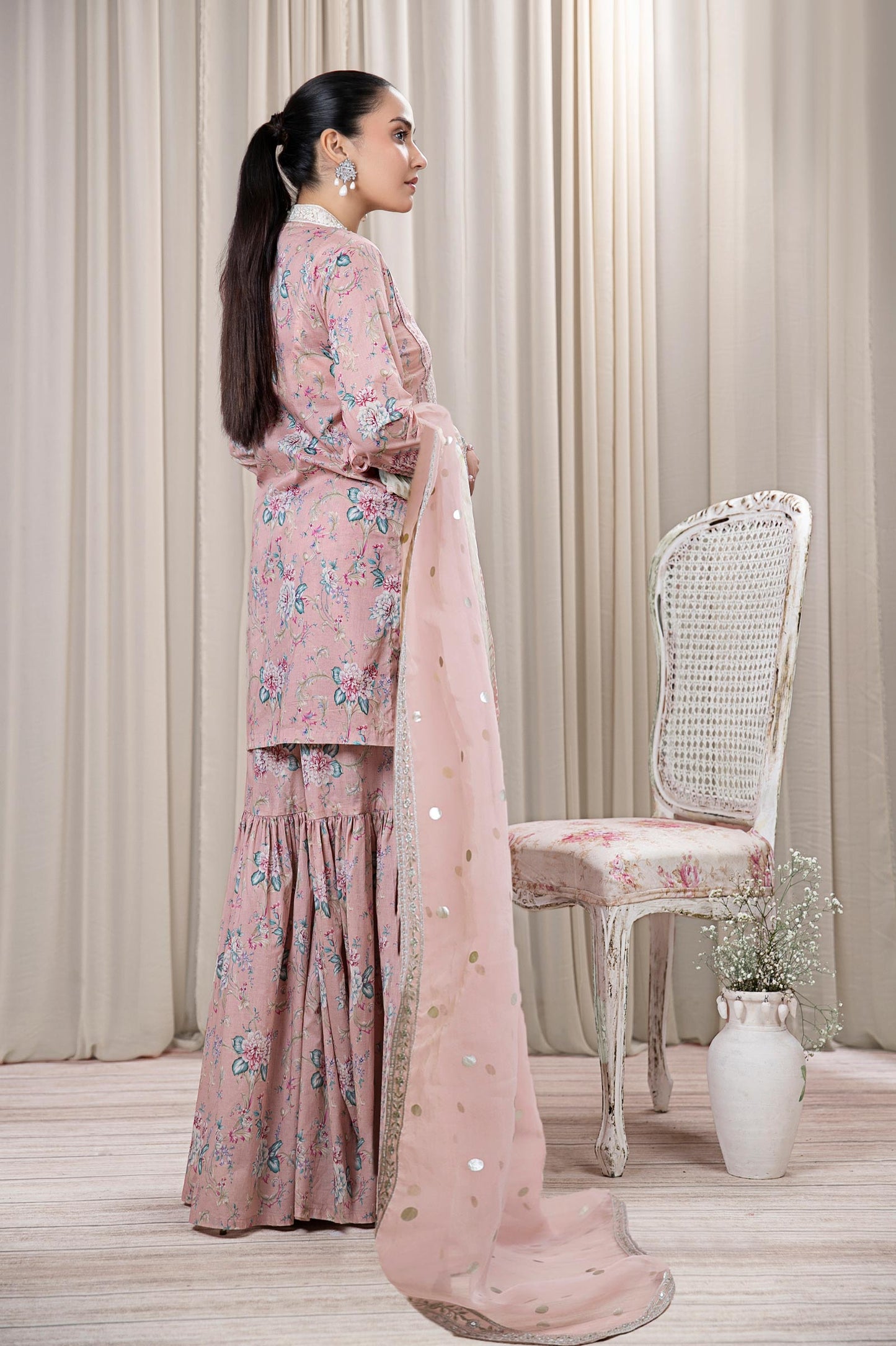 3 PIECE PRINTED LAWN SUIT | DW-EF24-101