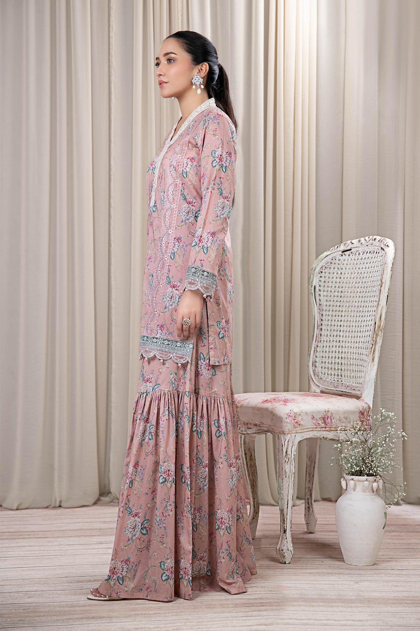 3 PIECE PRINTED LAWN SUIT | DW-EF24-101