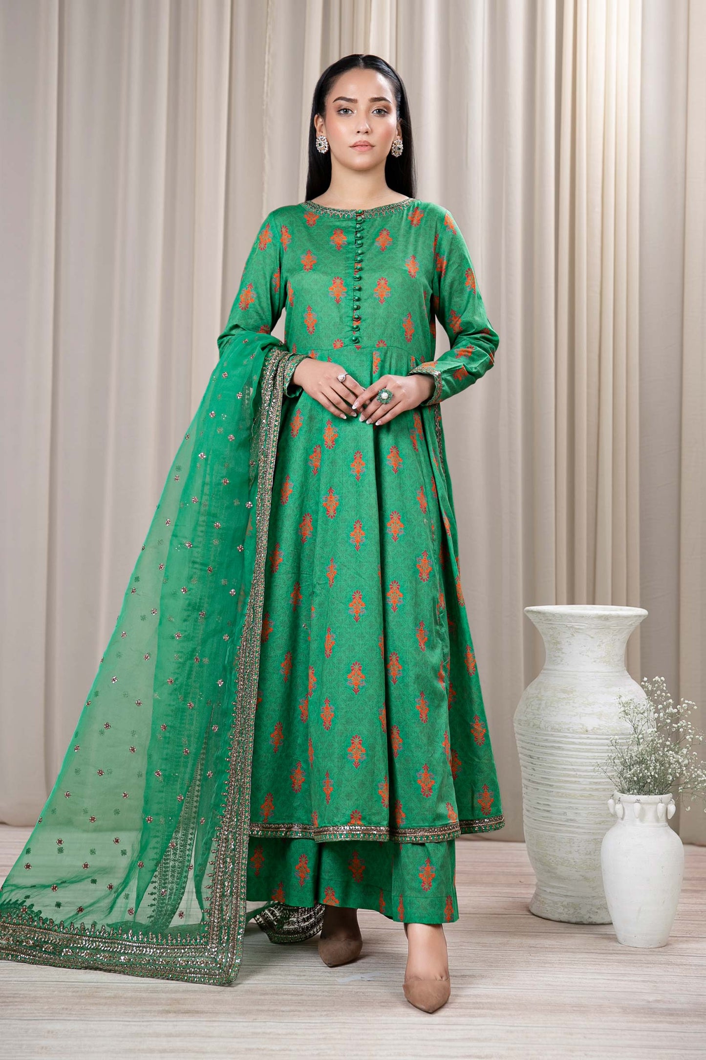 3 PIECE EMBROIDERED LAWN SUIT | DW-EF24-107