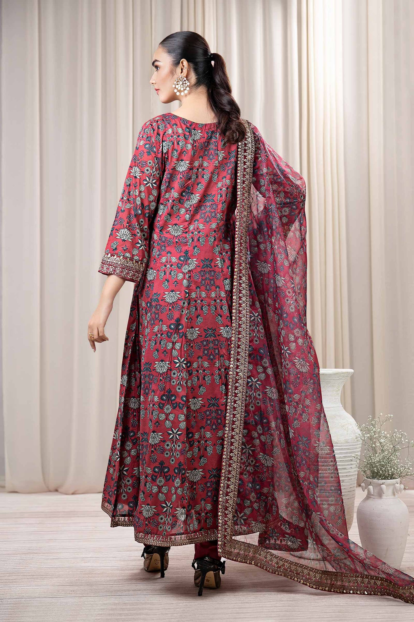 3 PIECE PRINTED LAWN SUIT | DW-EF24-42