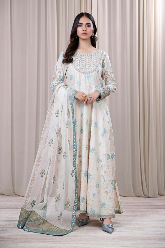 3 PIECE EMBROIDERED JACQUARD BROSHIA SUIT | DW-EF24-56