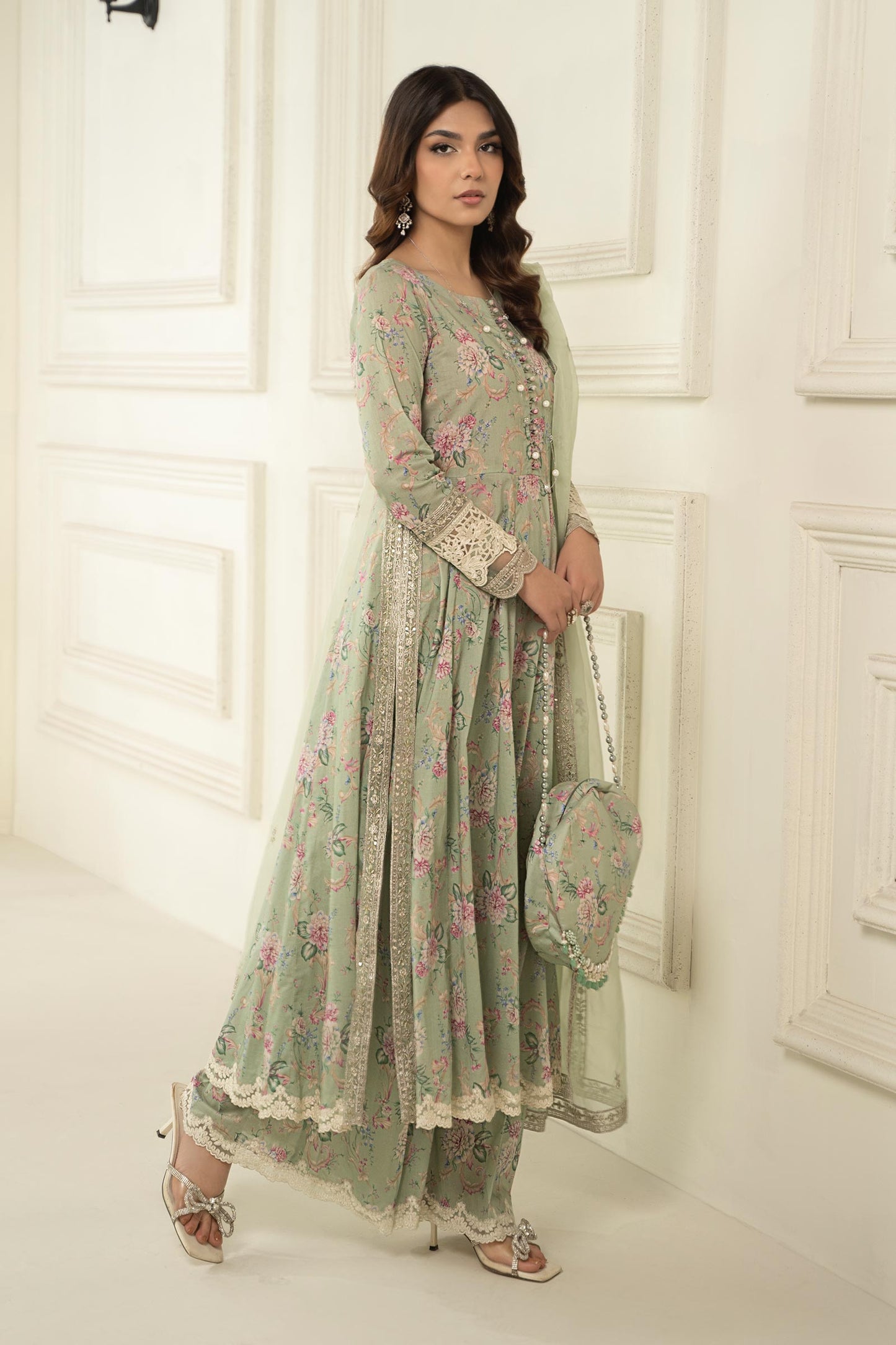 3 PIECE PRINTED LAWN SUIT | DW-EF24-102