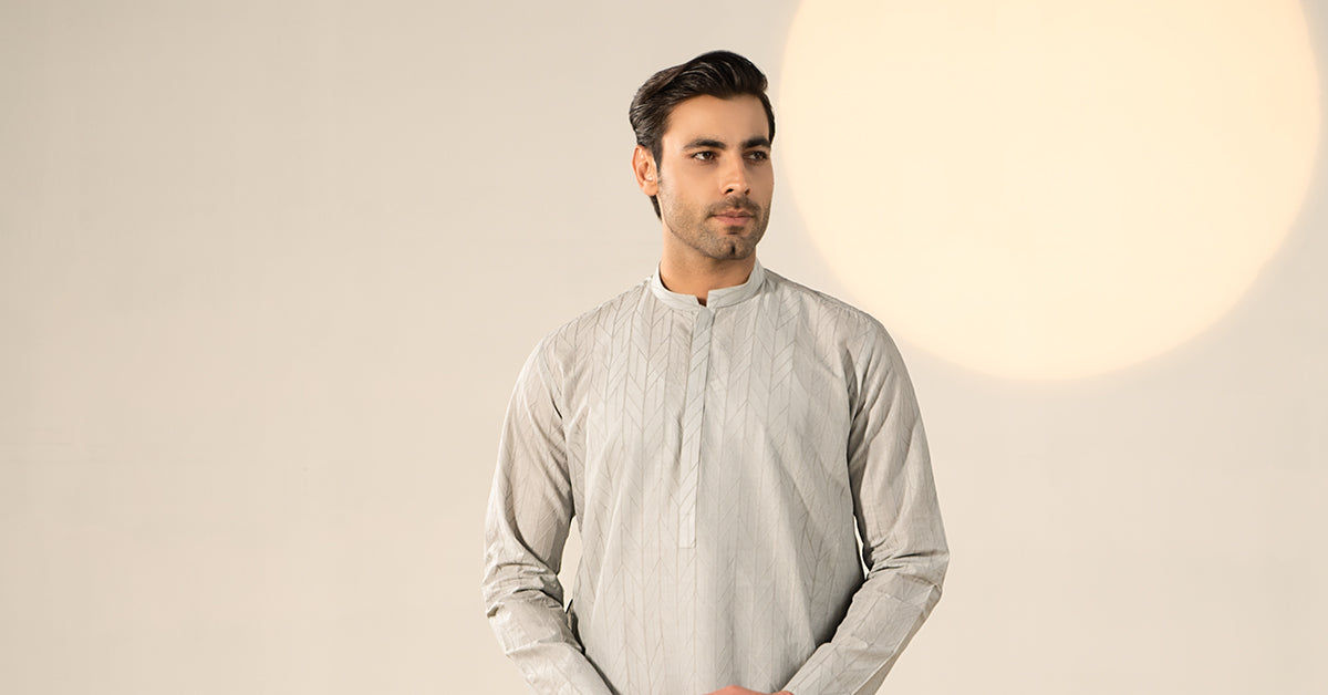 Embroidered Cotton Kurta | GTS-SS24-02