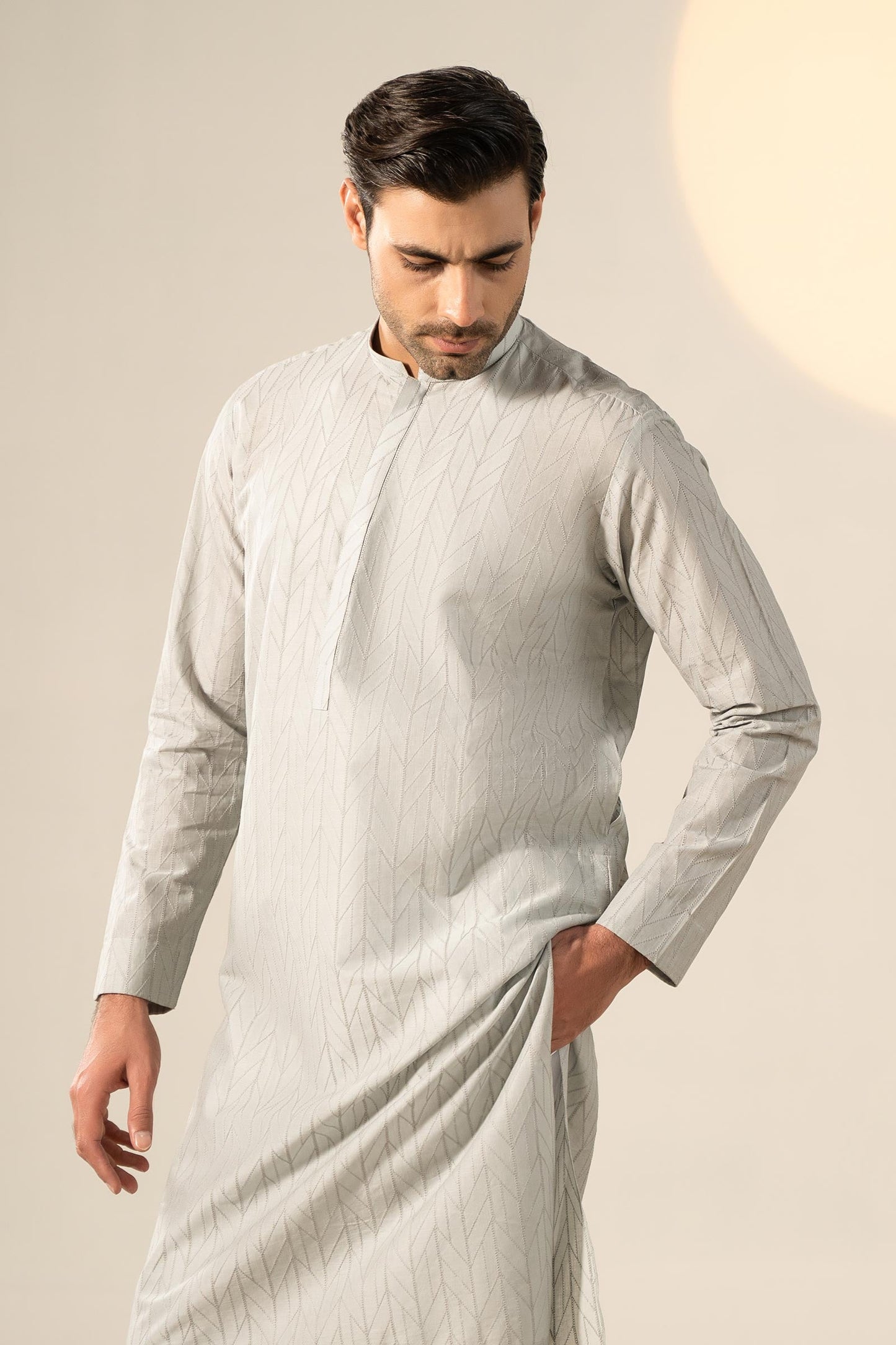 Embroidered Cotton Kurta | GTS-SS24-02