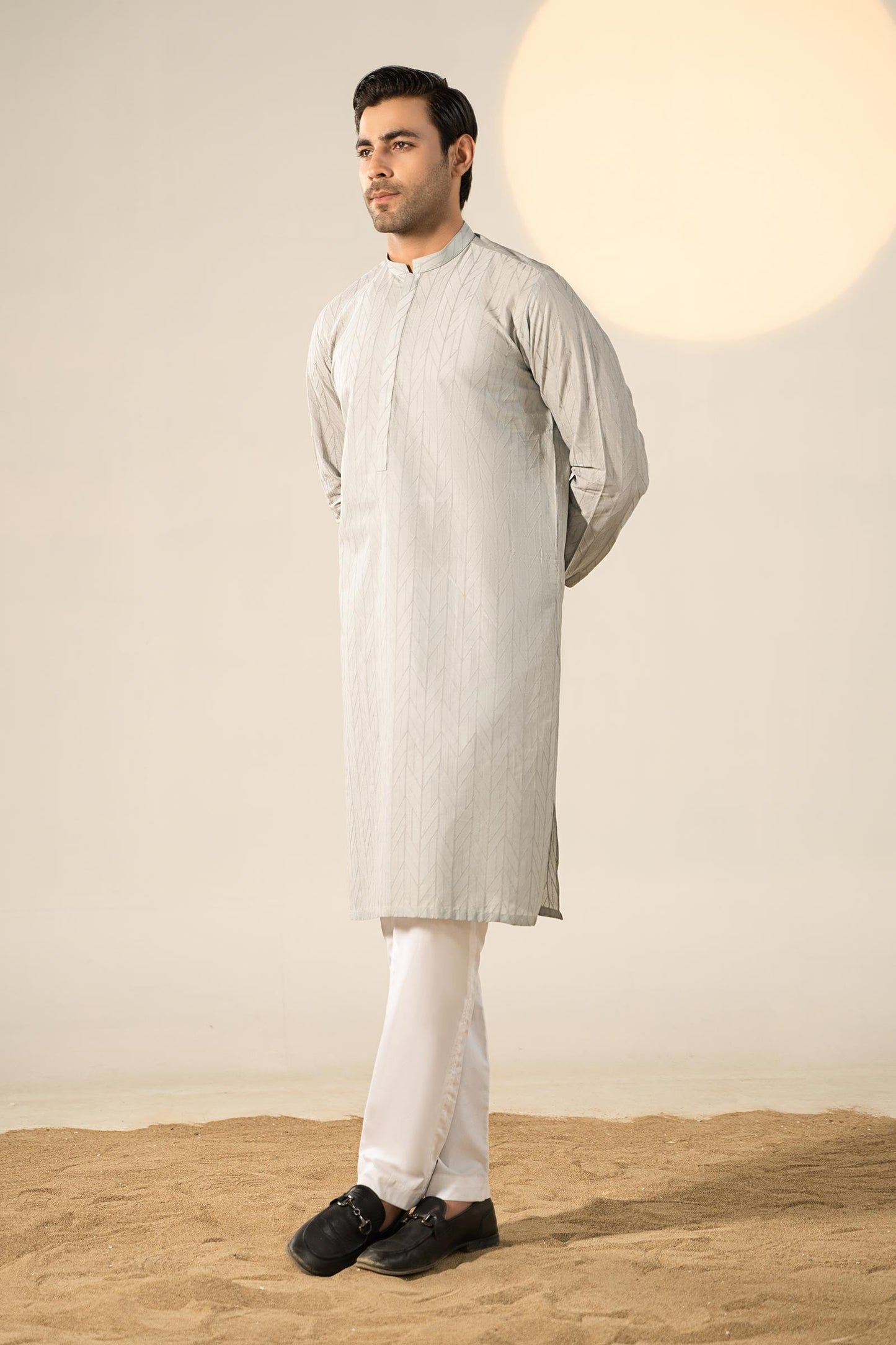 Embroidered Cotton Kurta | GTS-SS24-02