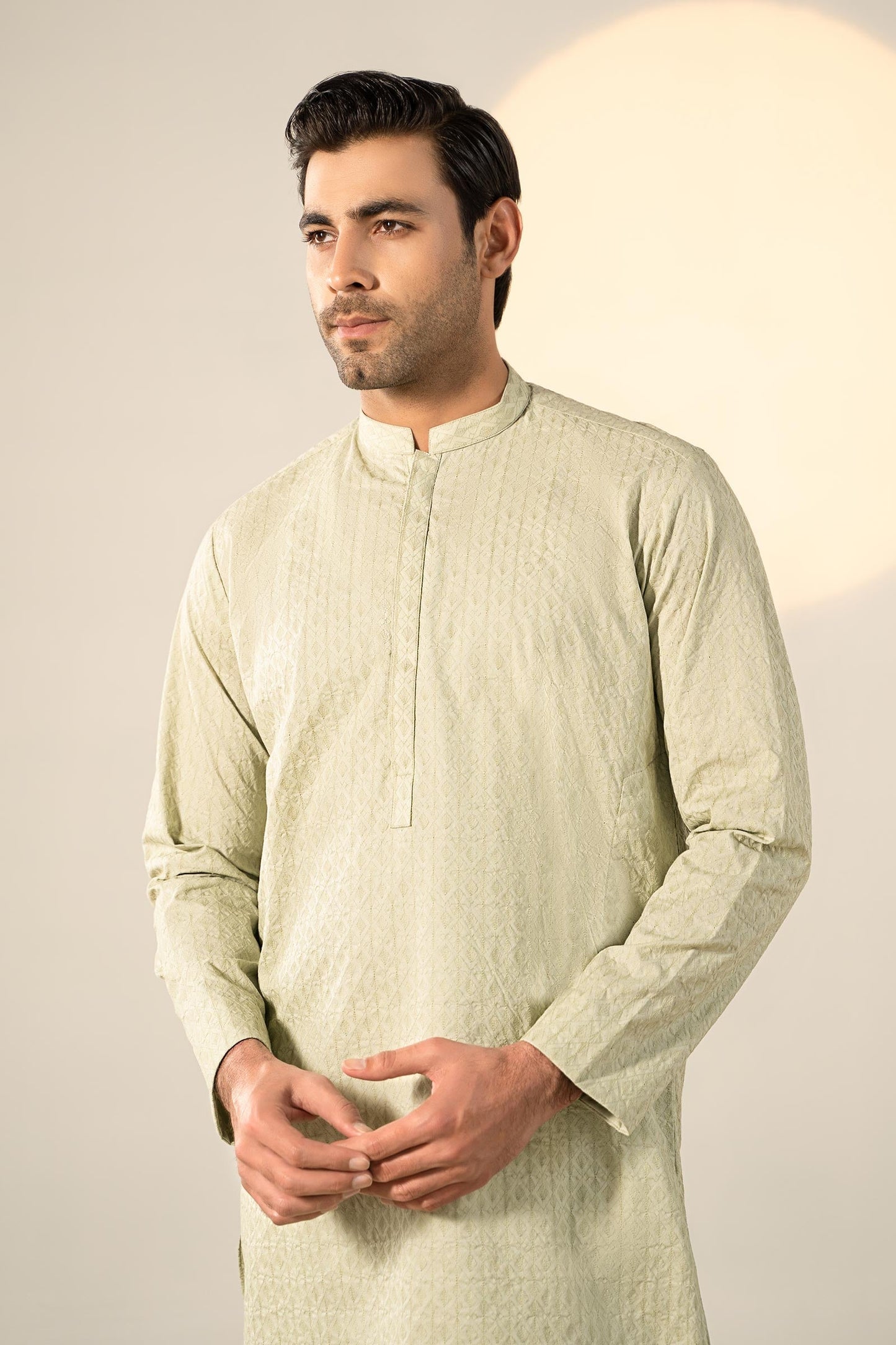 Embroidered Cotton Kurta | GTS-SS24-03