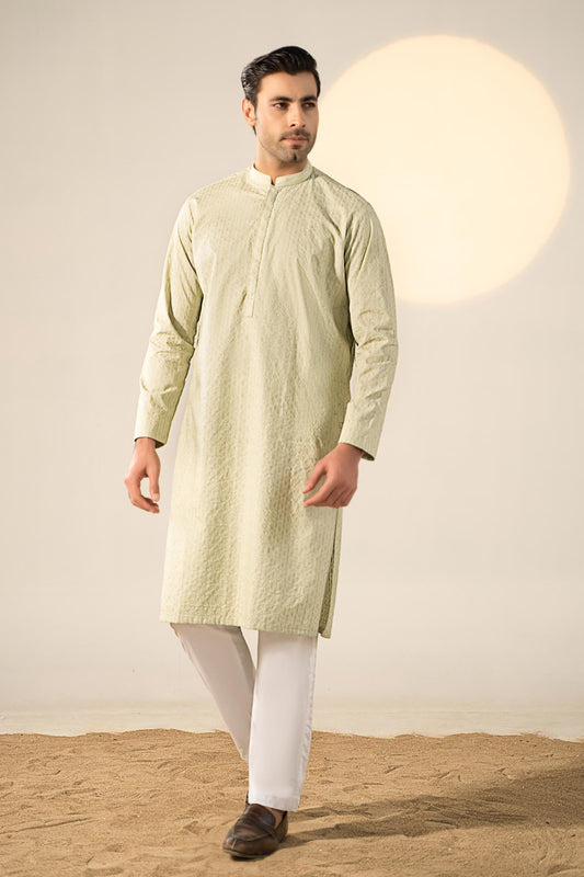 Embroidered Cotton Kurta | GTS-SS24-03