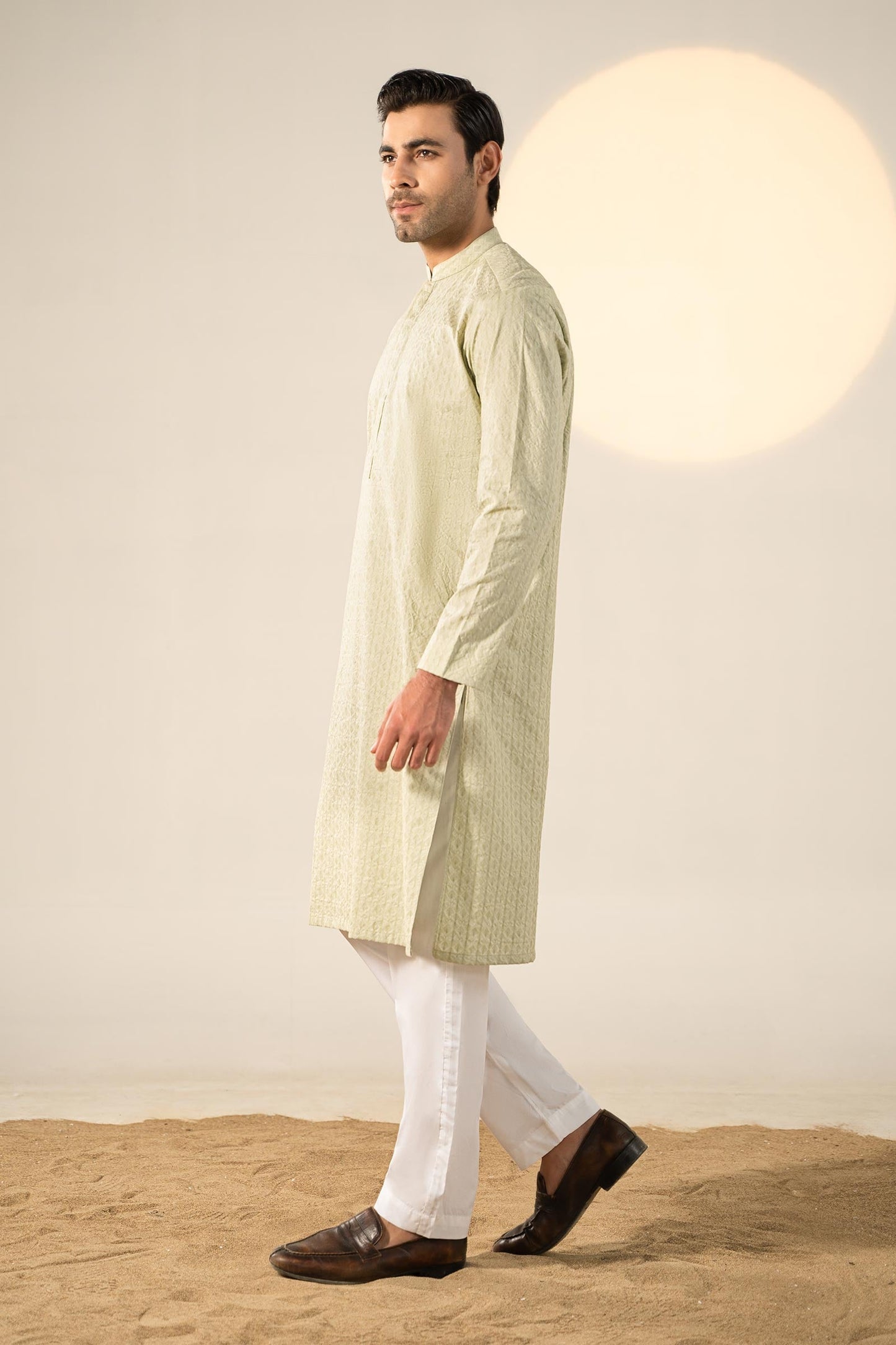 Embroidered Cotton Kurta | GTS-SS24-03