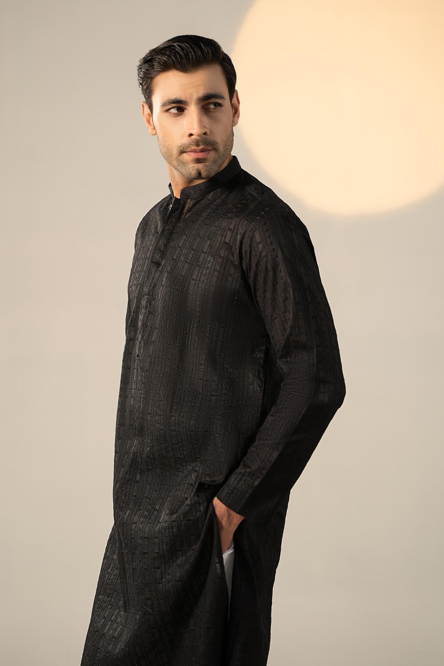 Embroidered Cotton Kurta | GTS-SS24-04