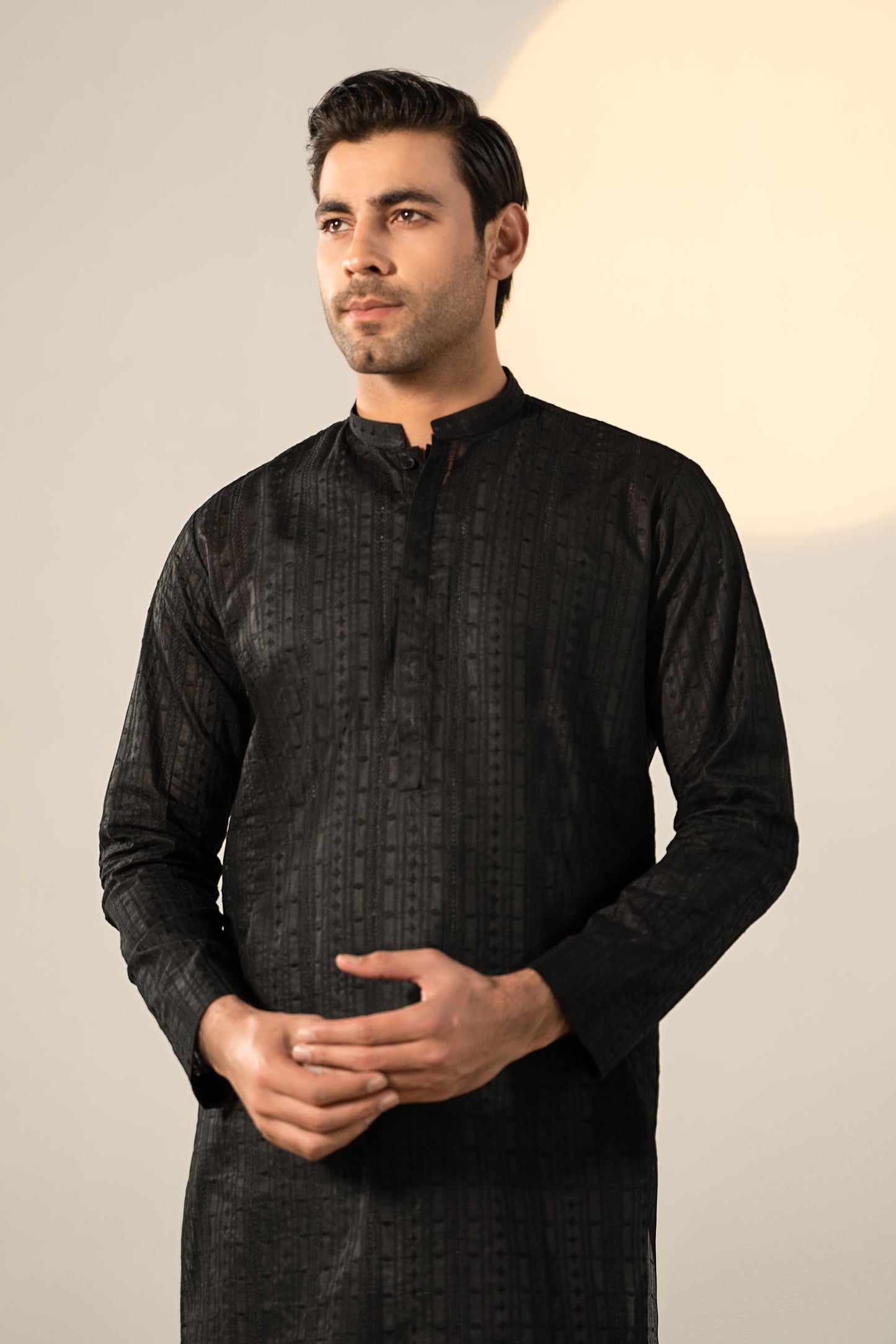 Embroidered Cotton Kurta | GTS-SS24-04