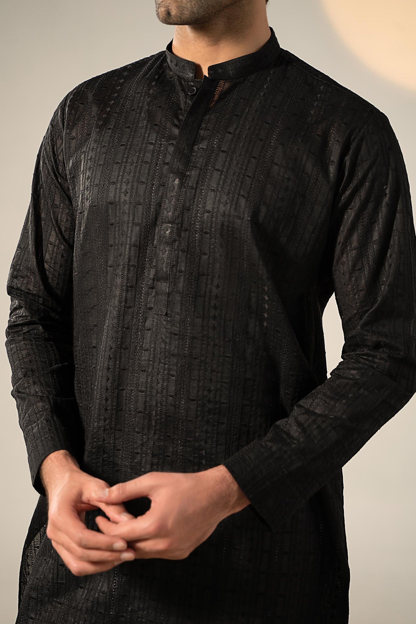 Embroidered Cotton Kurta | GTS-SS24-04