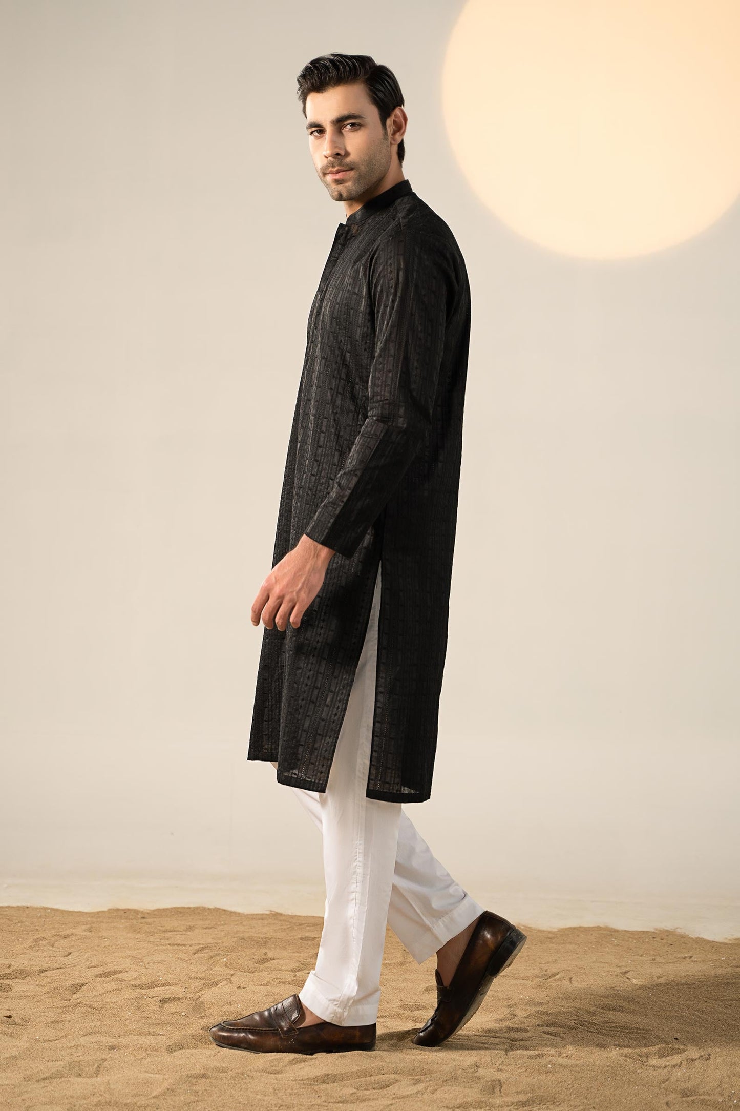 Embroidered Cotton Kurta | GTS-SS24-04