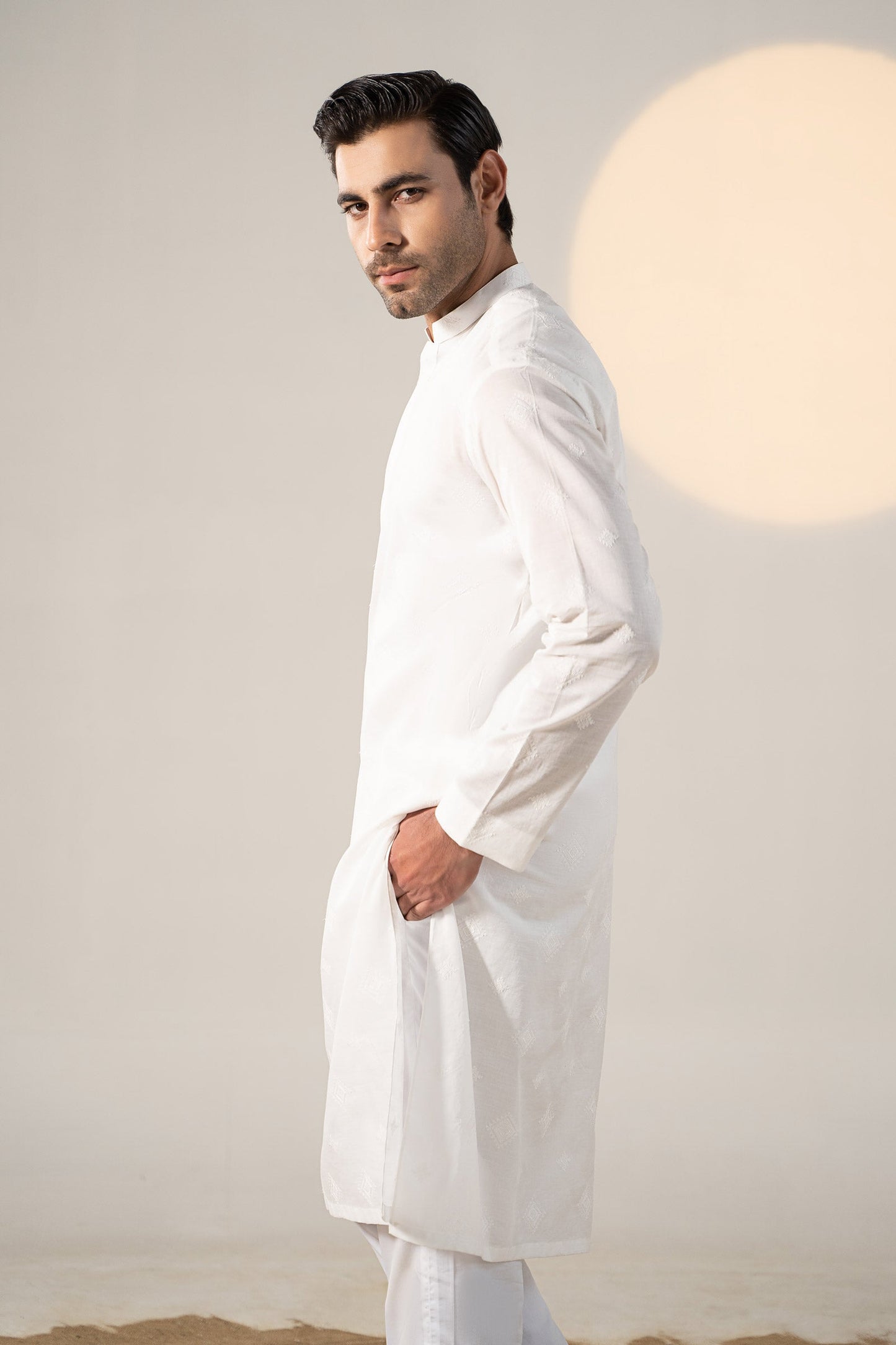 Embroidered Cotton Kurta | GTS-SS24-05