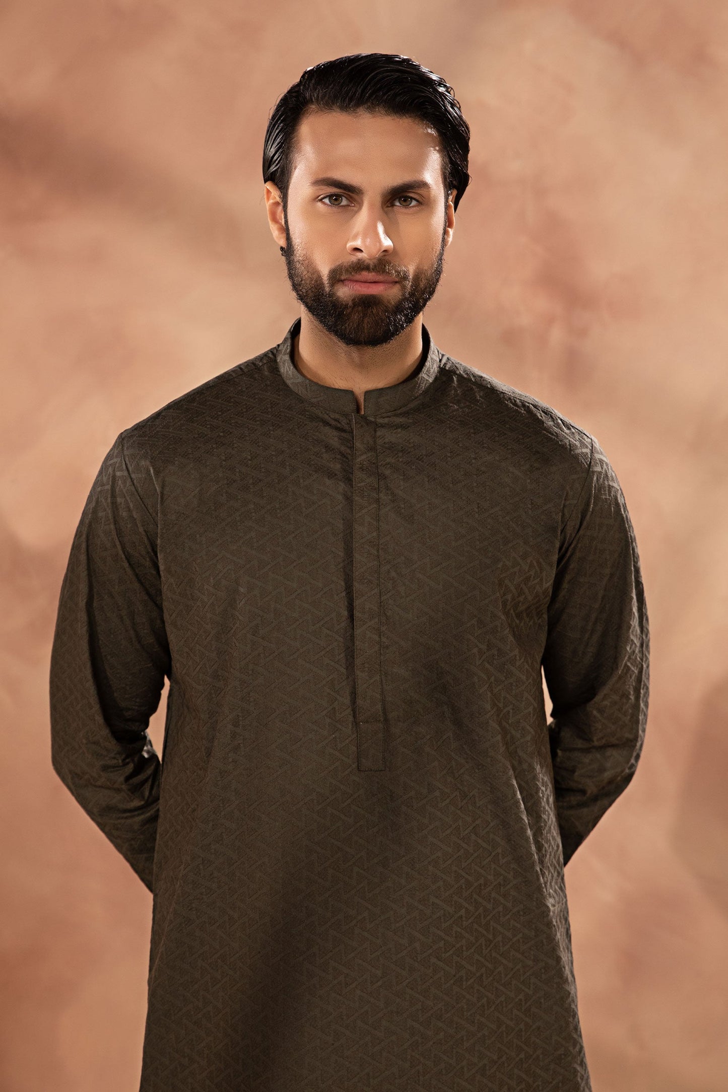 Embroidered Cotton Kurta | GTS-SS24-06