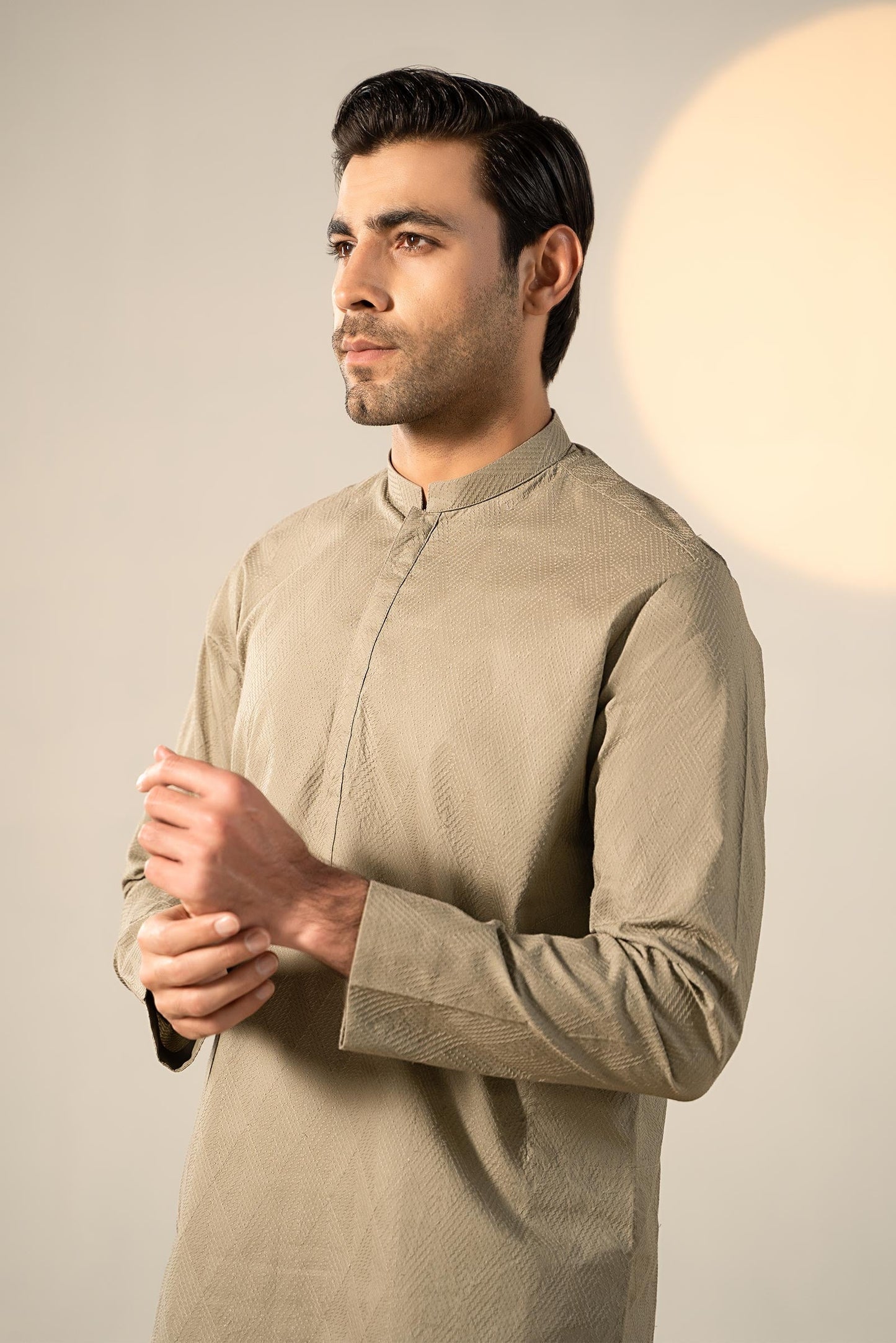 Embroidered Cotton Kurta | GTS-SS24-07