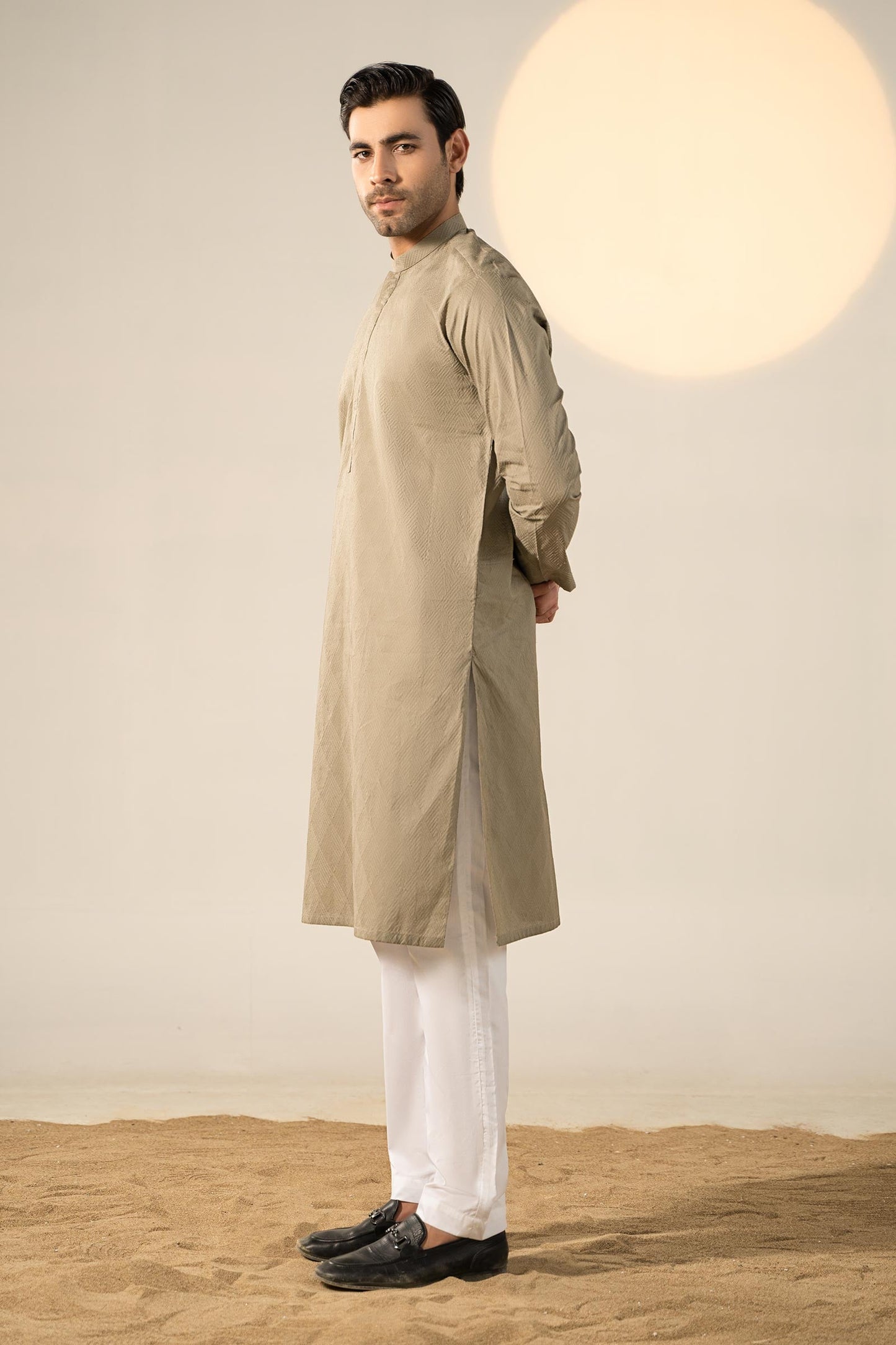 Embroidered Cotton Kurta | GTS-SS24-07