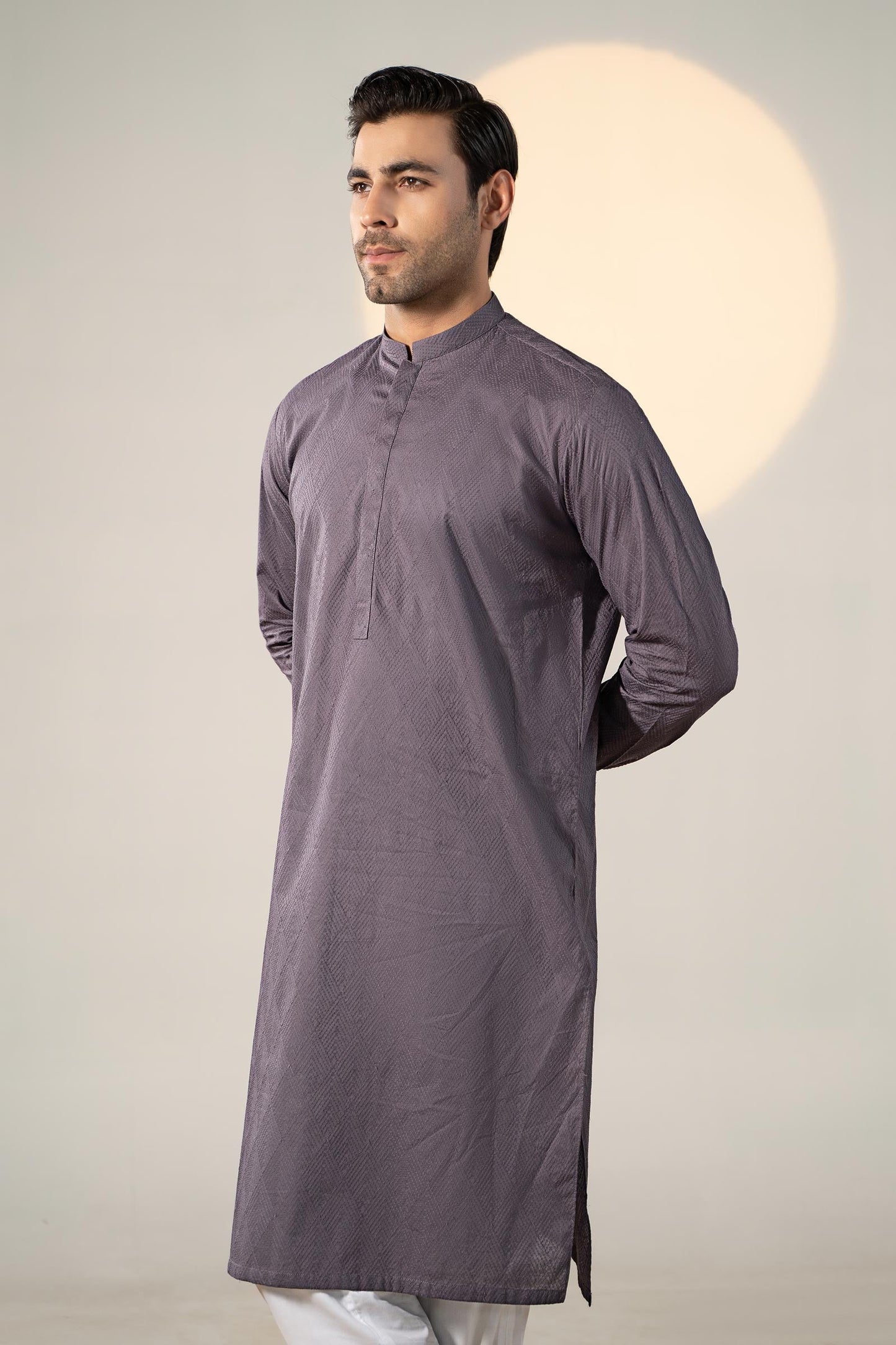 Embroidered Cotton Kurta | GTS-SS24-09