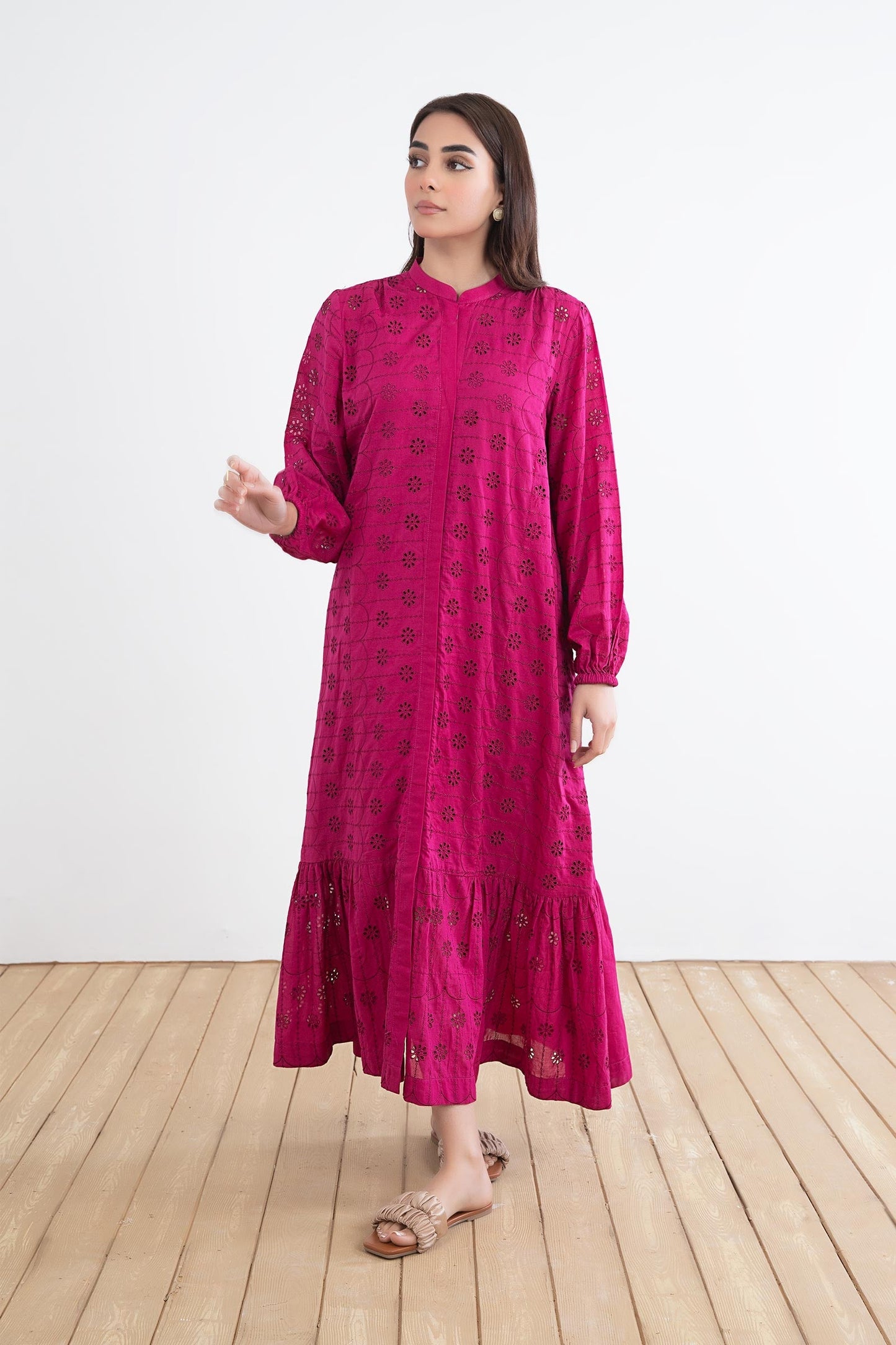 EMBROIDERED LAWN DRESS | MB-EF24-162