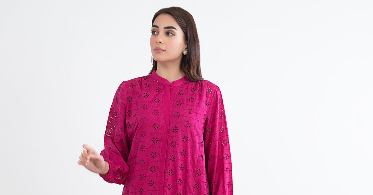 EMBROIDERED LAWN DRESS | MB-EF24-162