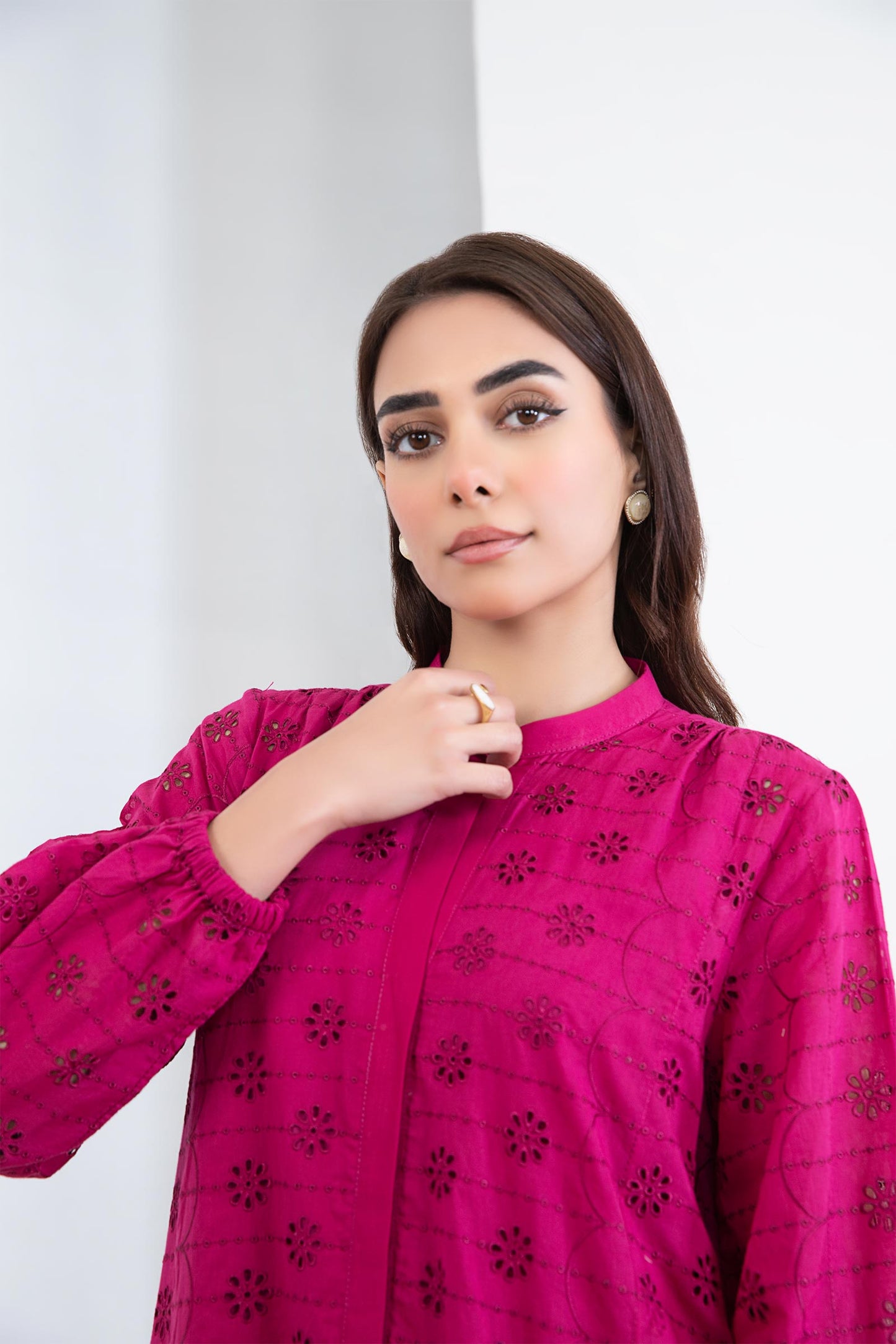 EMBROIDERED LAWN DRESS | MB-EF24-162