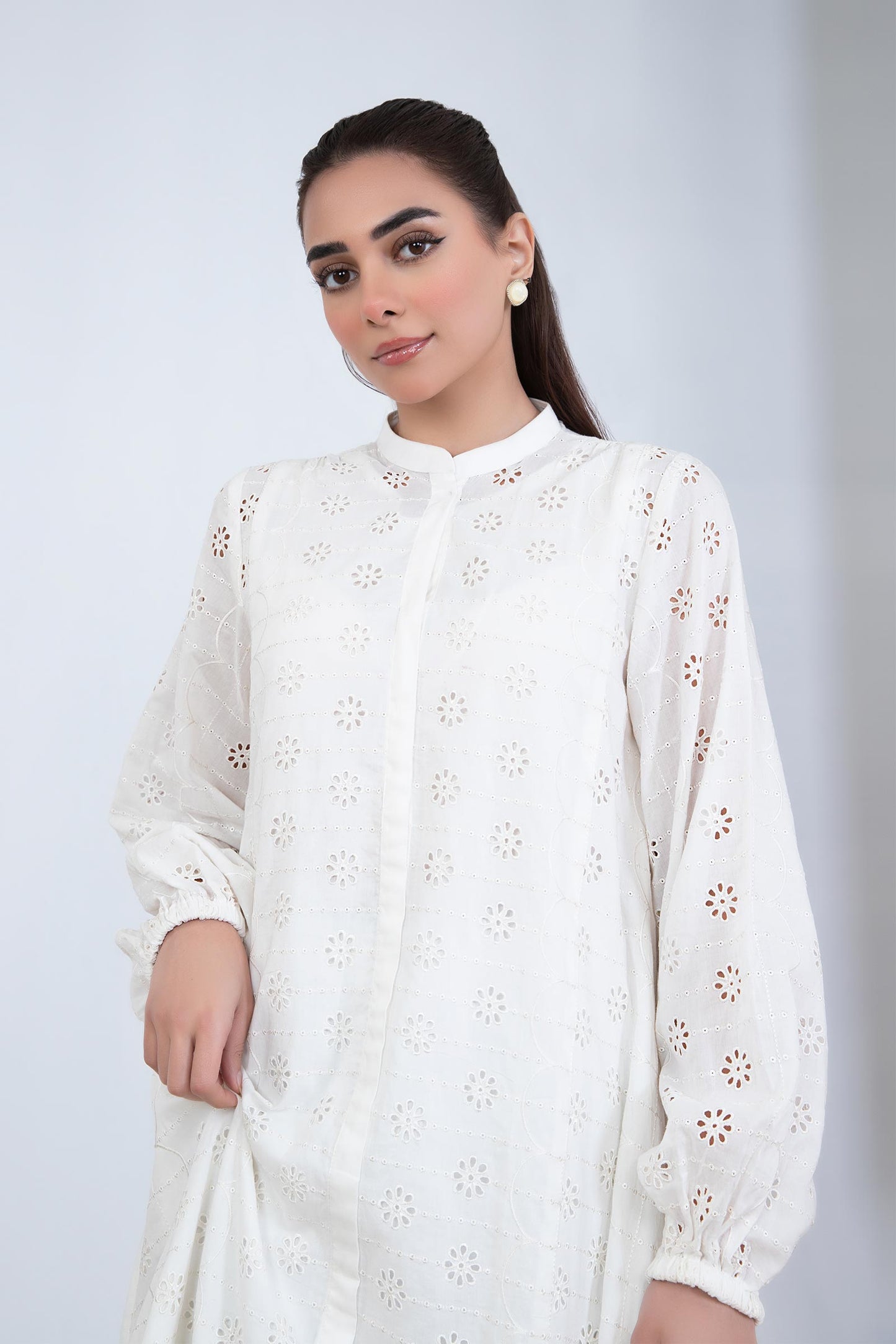 EMBROIDERED LAWN DRESS | MB-EF24-162