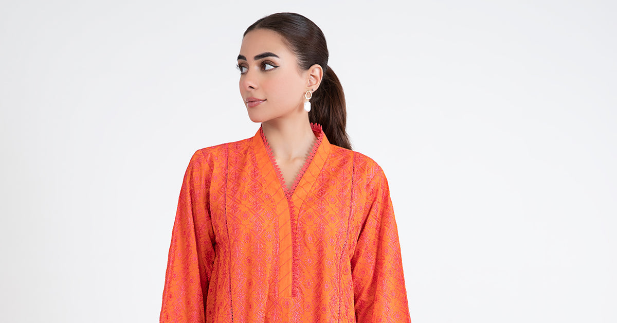 EMBROIDERED LAWN SHIRT | MB-EF24-36