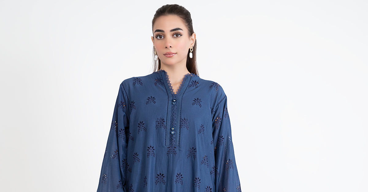 EMBROIDERED LAWN KURTA | MB-EF24-79