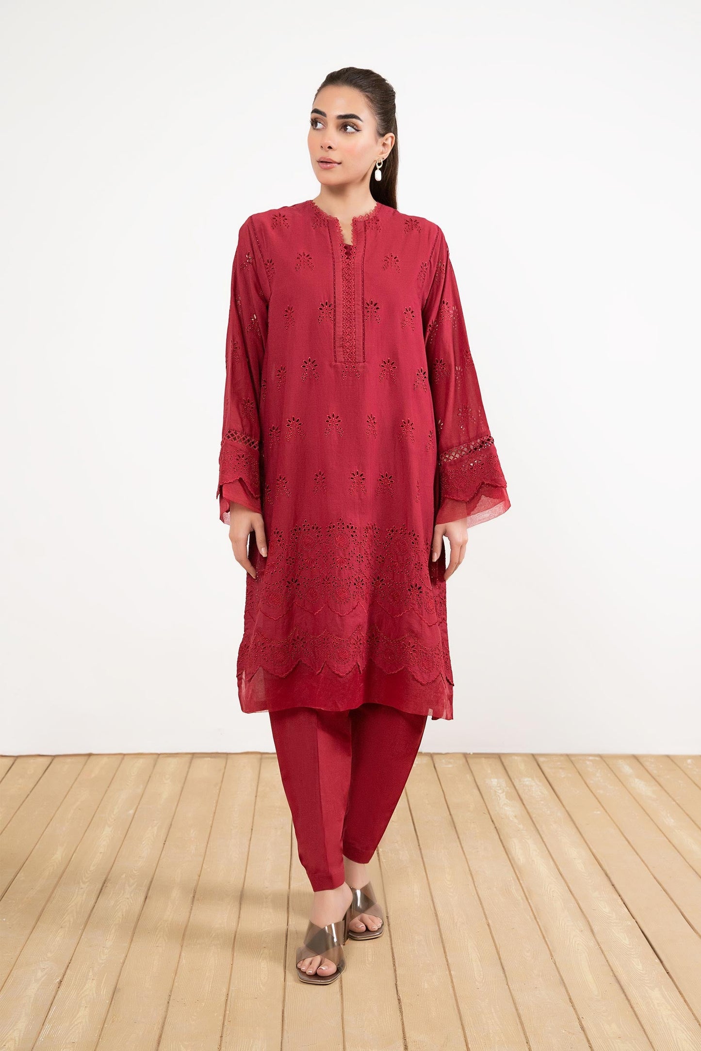 EMBROIDERED LAWN KURTA | MB-EF24-79