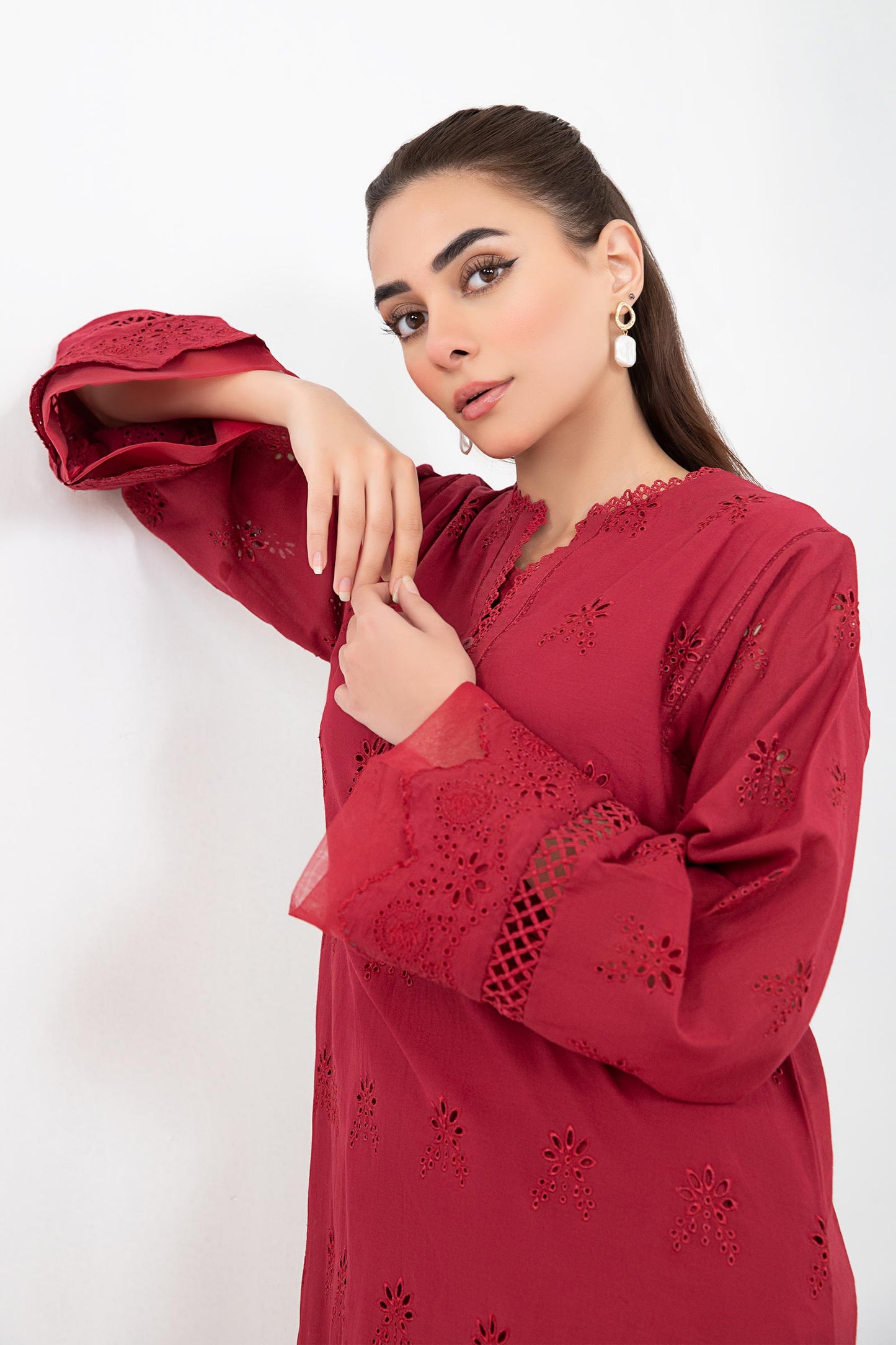 EMBROIDERED LAWN KURTA | MB-EF24-79