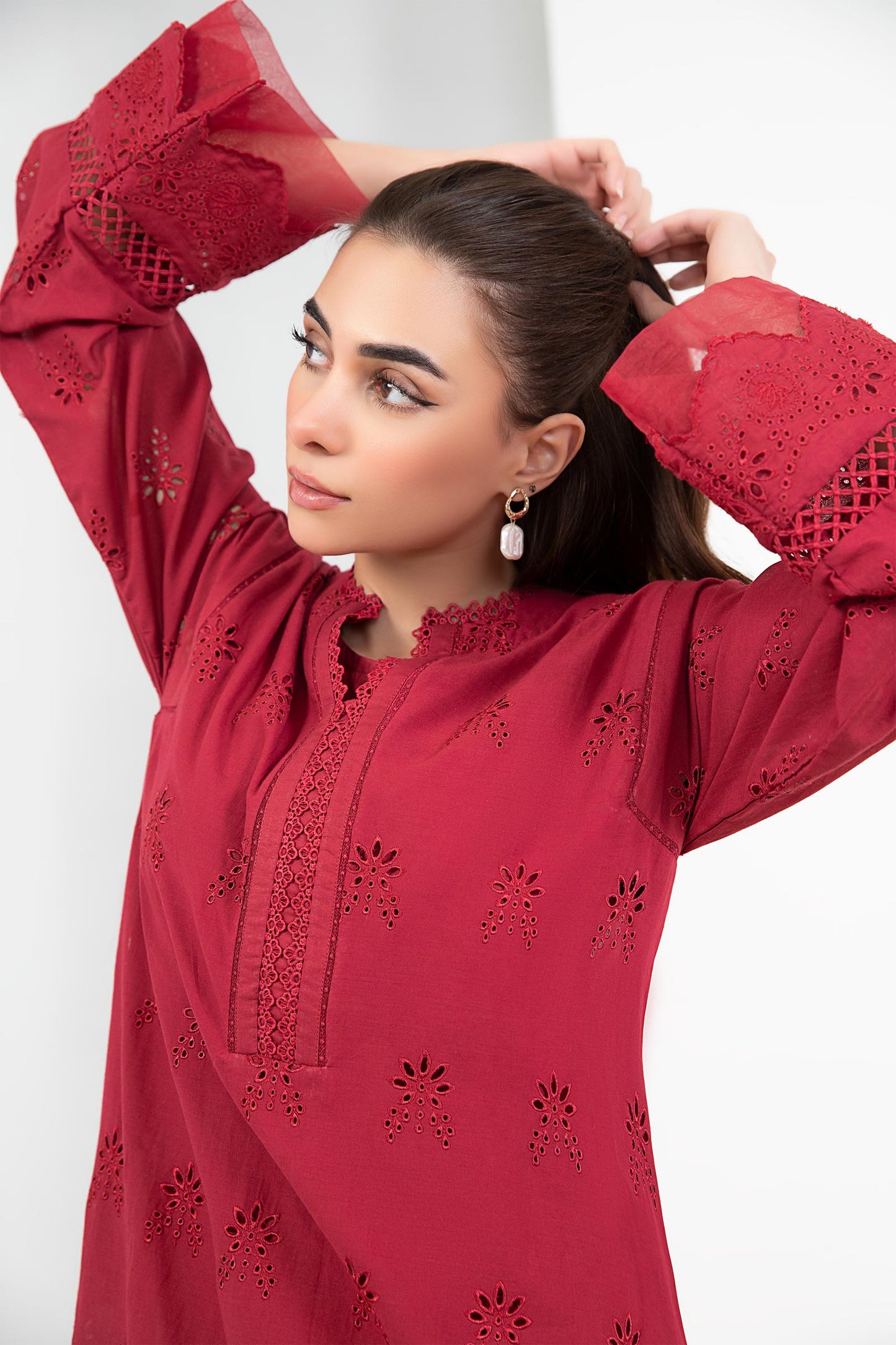 EMBROIDERED LAWN KURTA | MB-EF24-79