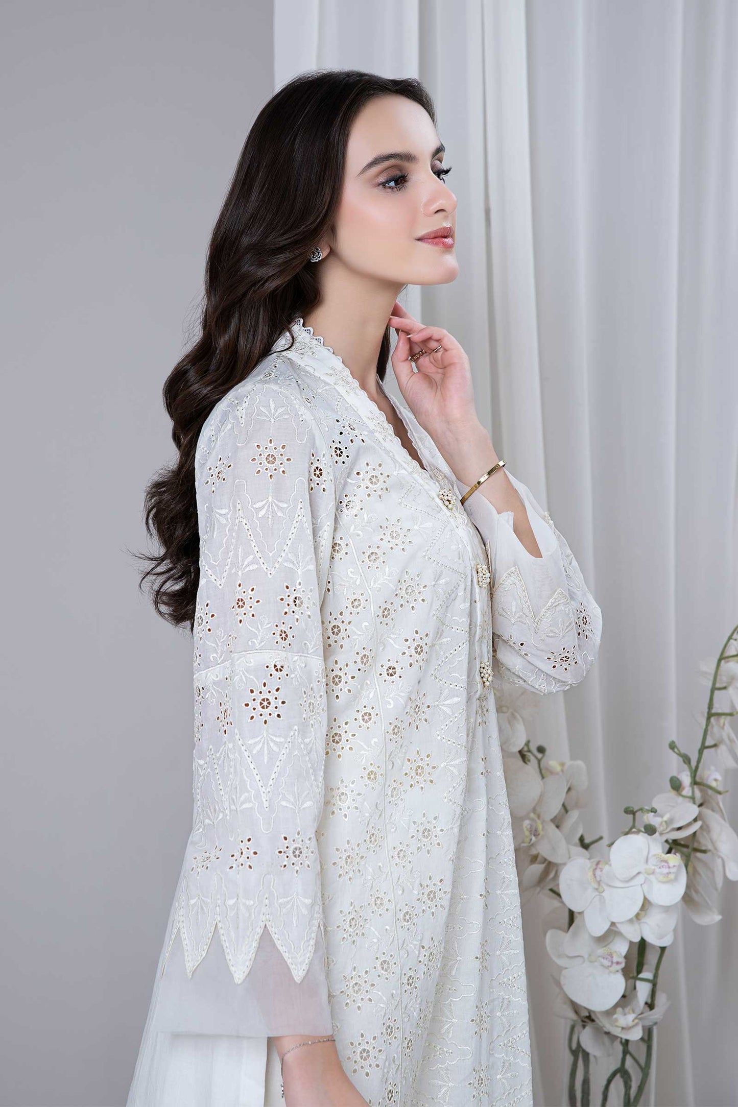 EMBROIDERED LAWN KURTA | MB-EF24-38