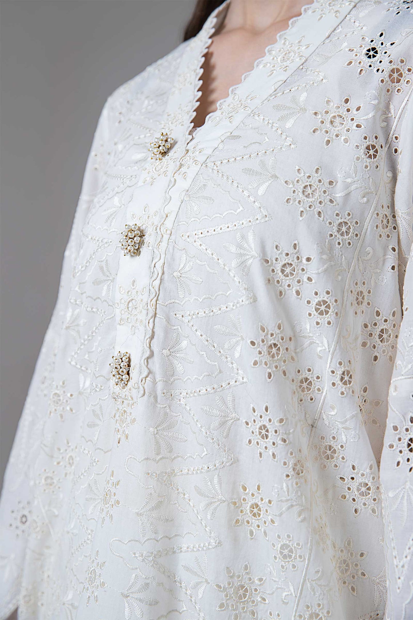 EMBROIDERED LAWN KURTA | MB-EF24-38