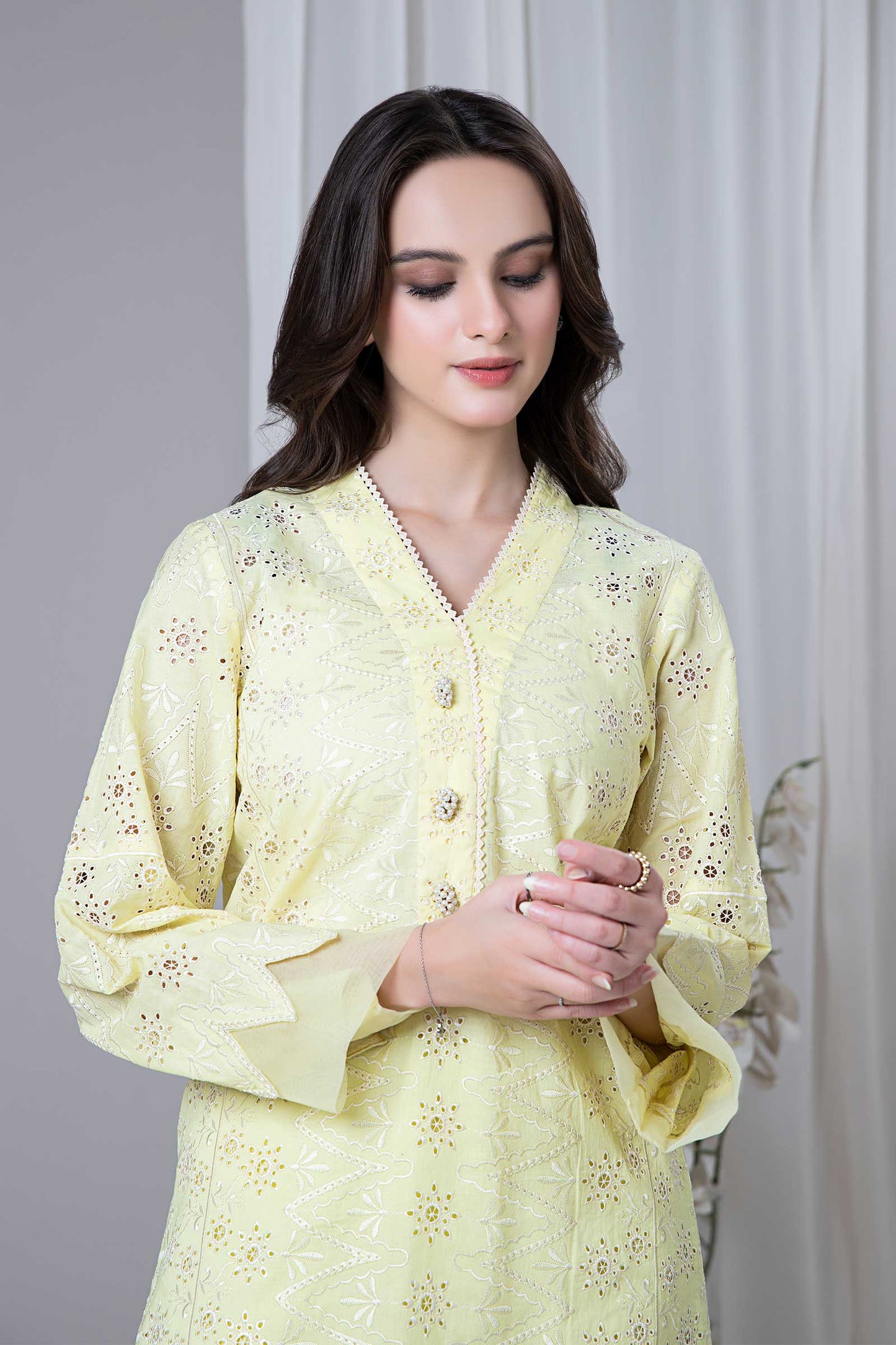 EMBROIDERED LAWN KURTA | MB-EF24-38