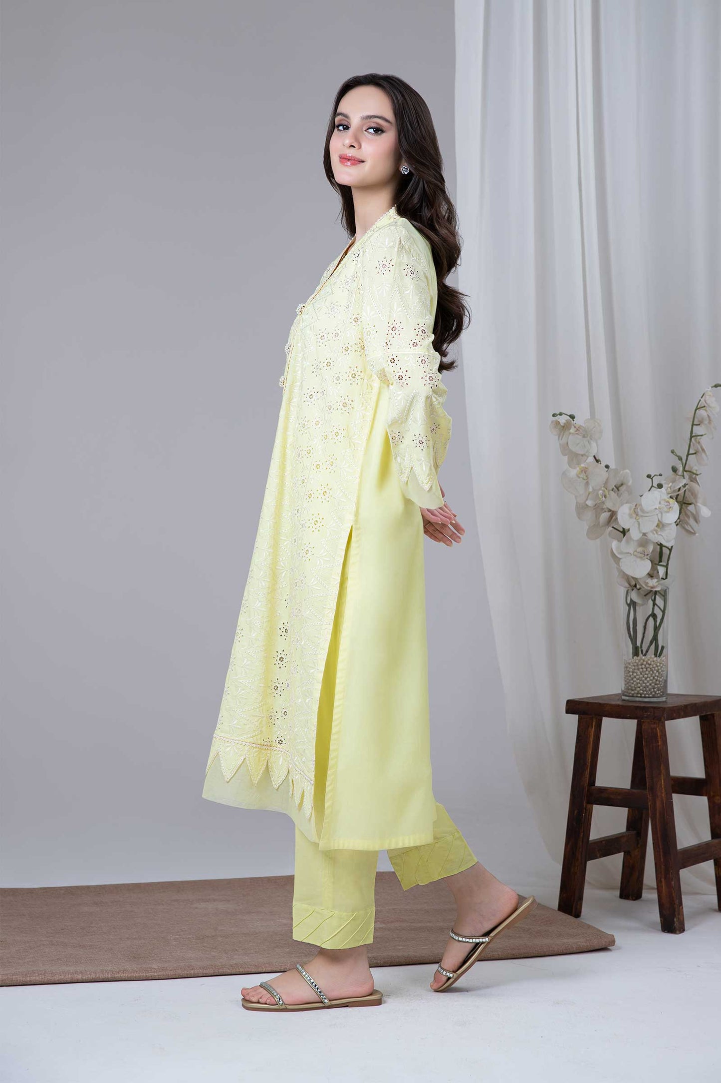 EMBROIDERED LAWN KURTA | MB-EF24-38