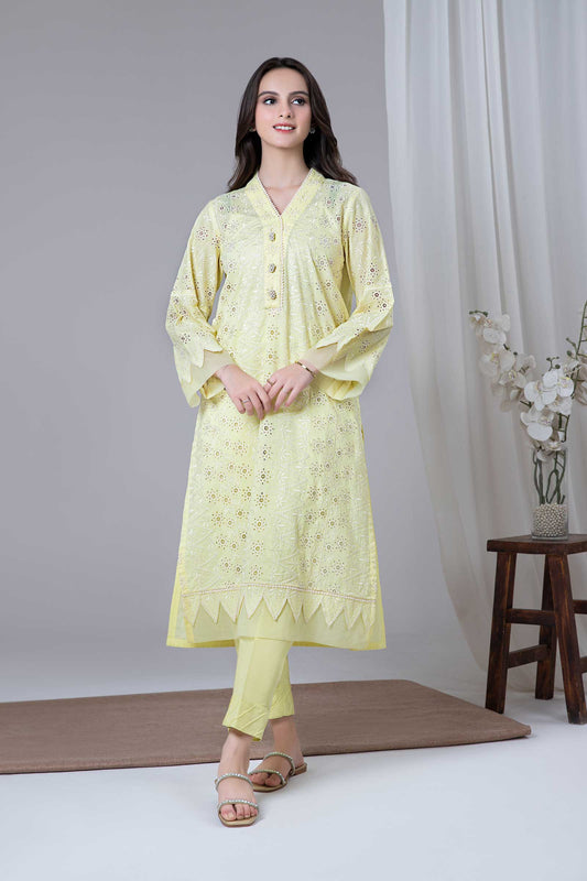 EMBROIDERED LAWN KURTA | MB-EF24-38